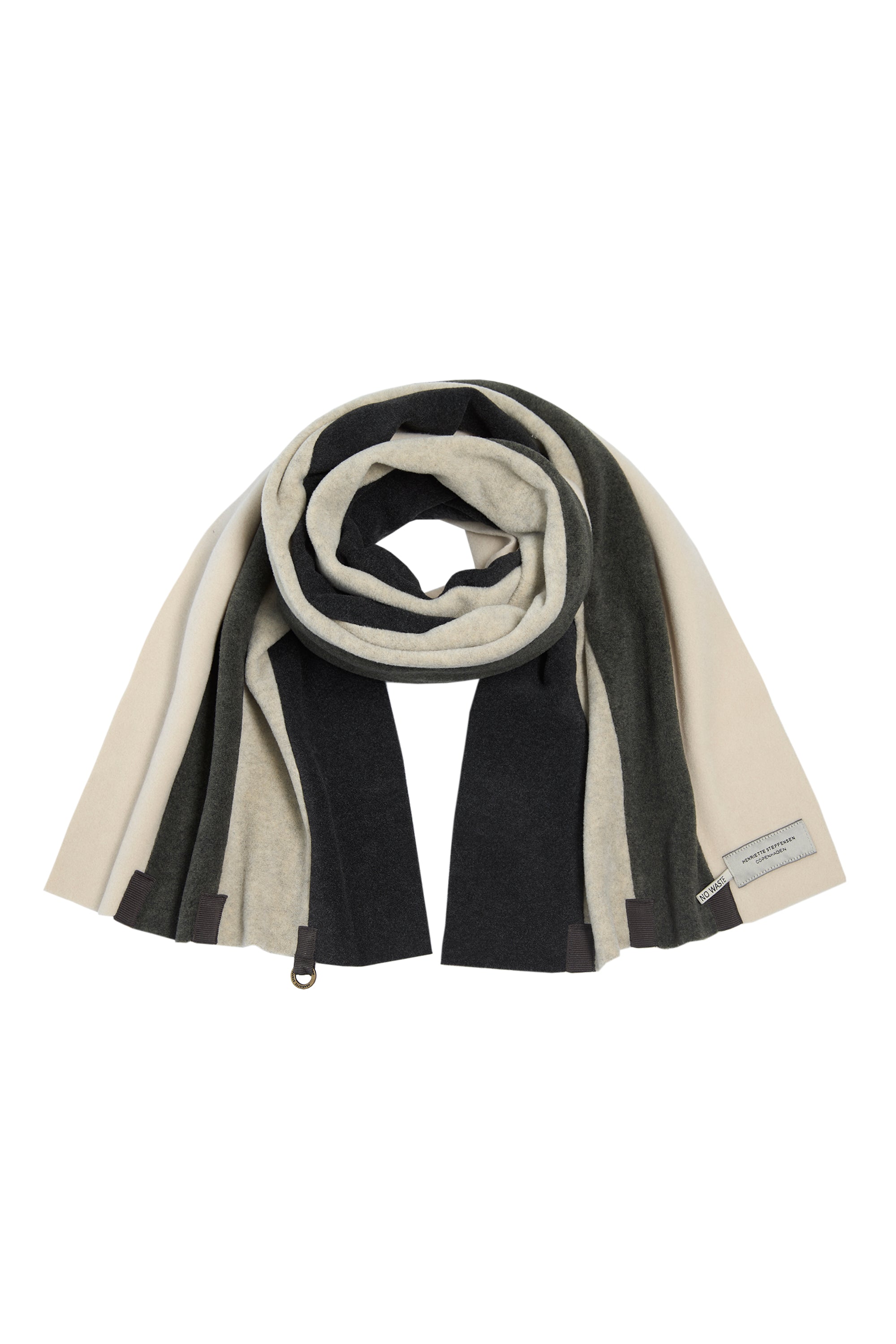 HENRIETTE STEFFENSEN COPENHAGEN SCARF NO WASTE - 4103 SCARFS SAND/FORREST/KIT/SOFT BLACK 778