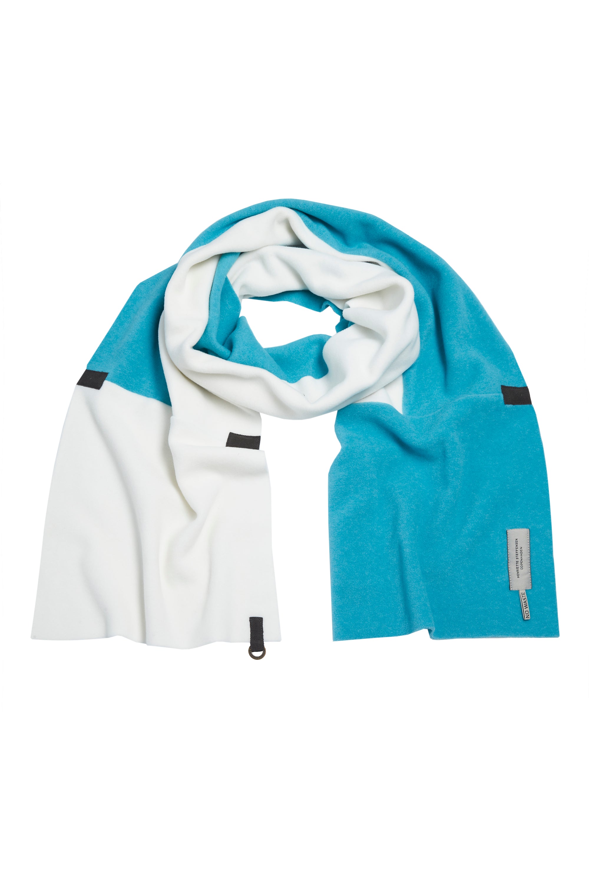HENRIETTE STEFFENSEN COPENHAGEN SCARF NW - 4089 SCARFS LAGOON/OFF WHITE 445