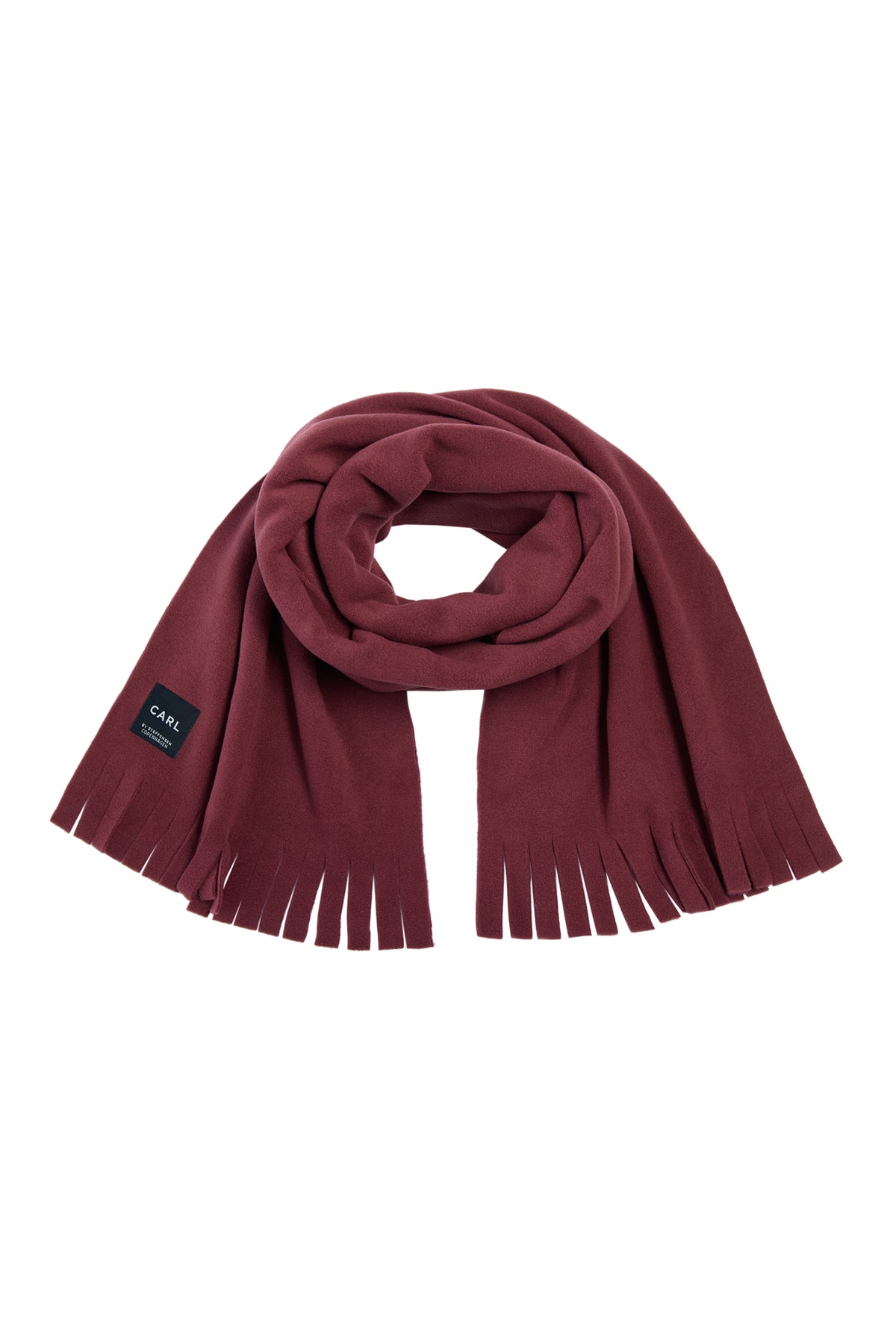 CARL BY STEFFENSEN COPENHAGEN SCARF W/ FRINGES - 1006C SCARFS BORDEAUX 474