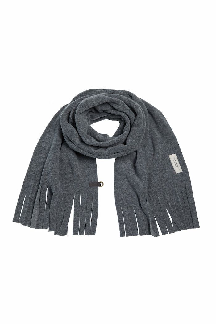 HENRIETTE STEFFENSEN COPENHAGEN SCARF W/ FRINGES - 4107 SCARFS GREY 905