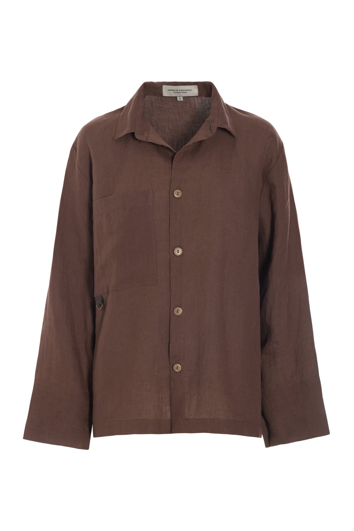 chocolate brown dress shirt - 81000 - non-product this shirt features button Dress Patterns Edit: A-line Size:17/32