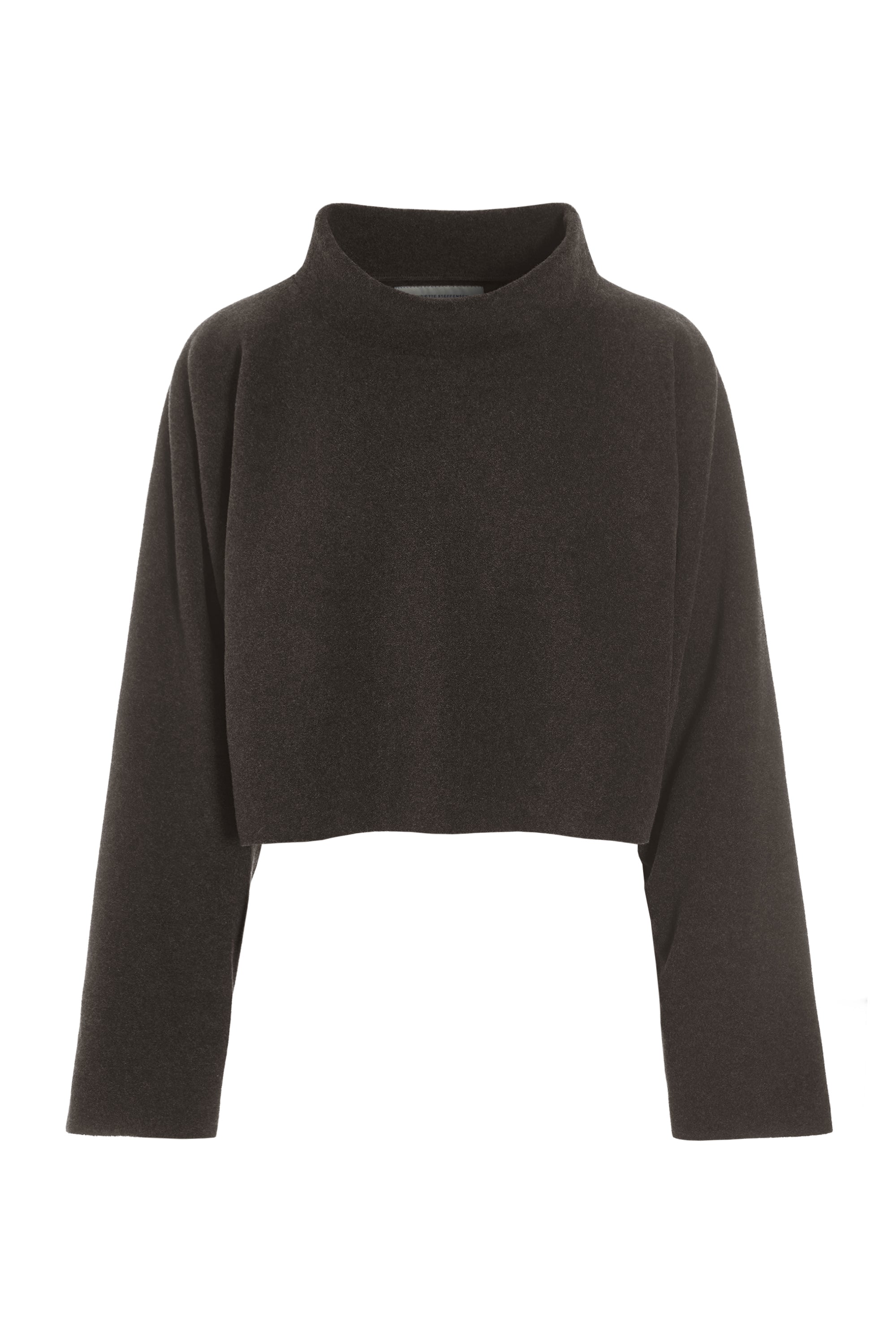 HENRIETTE STEFFENSEN COPENHAGEN SHORT PULLOVER - 1372 BLUSER CHOCOLATE 844