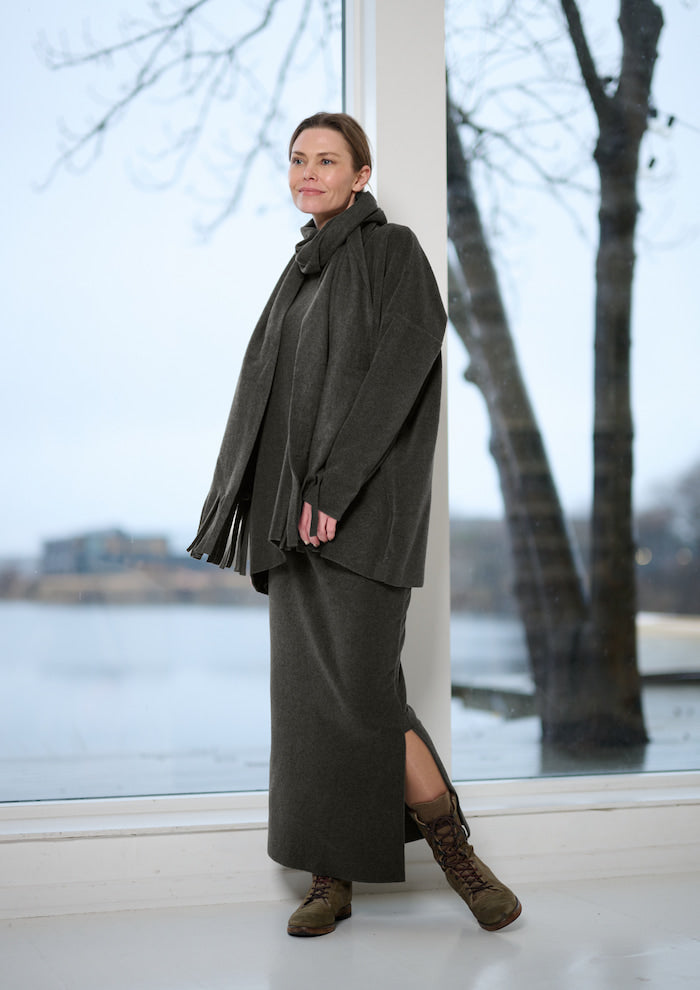 HENRIETTE STEFFENSEN COPENHAGEN SKIRT LONG - 3227 NEDERDELE FORREST 600