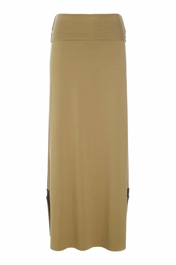 HENRIETTE STEFFENSEN COPENHAGEN SKIRT LONG - 98033 NEDERDELE OLIVE 655