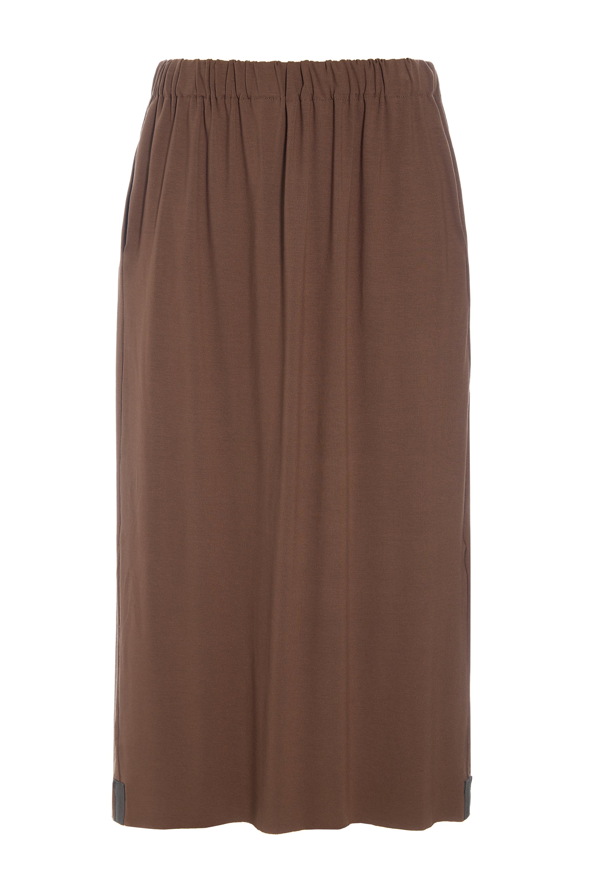 HENRIETTE STEFFENSEN COPENHAGEN SKIRT W/POCKETS - 98065 NEDERDELE CHOCOLATE 844