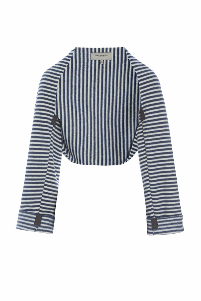 HENRIETTE STEFFENSEN COPENHAGEN SLEEVES - 4123 BLUSER STRIPES DENIM & KIT 667
