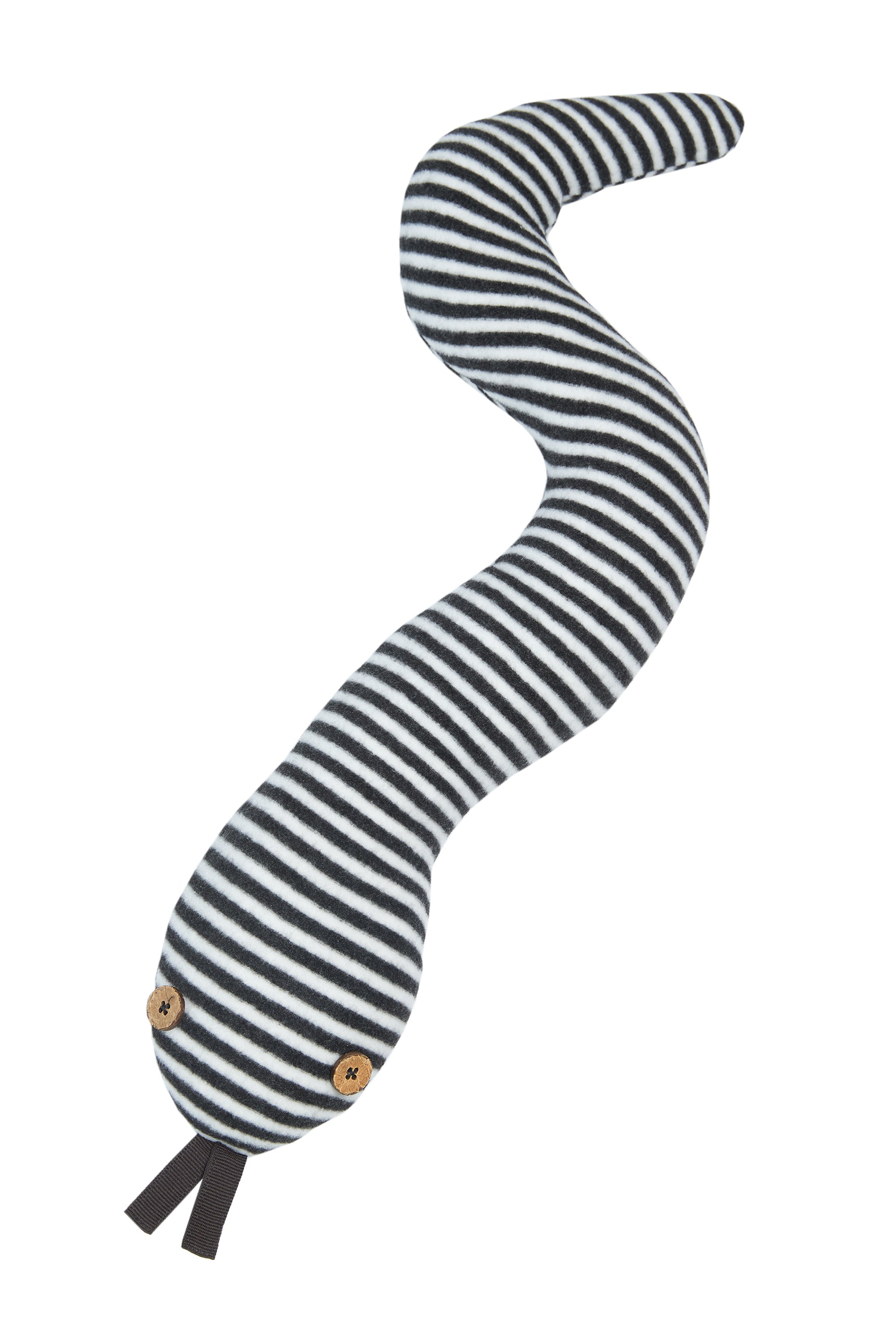 GROWING UP SNAKE PILLOW - 502 GU PUDER STRIPES B&W 673