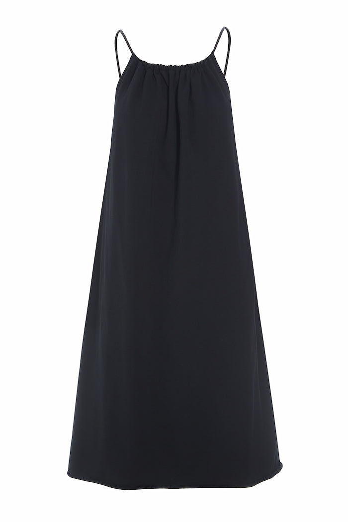 HENRIETTE STEFFENSEN COPENHAGEN STRAP DRESS - 73016 KJOLER BLACK 900
