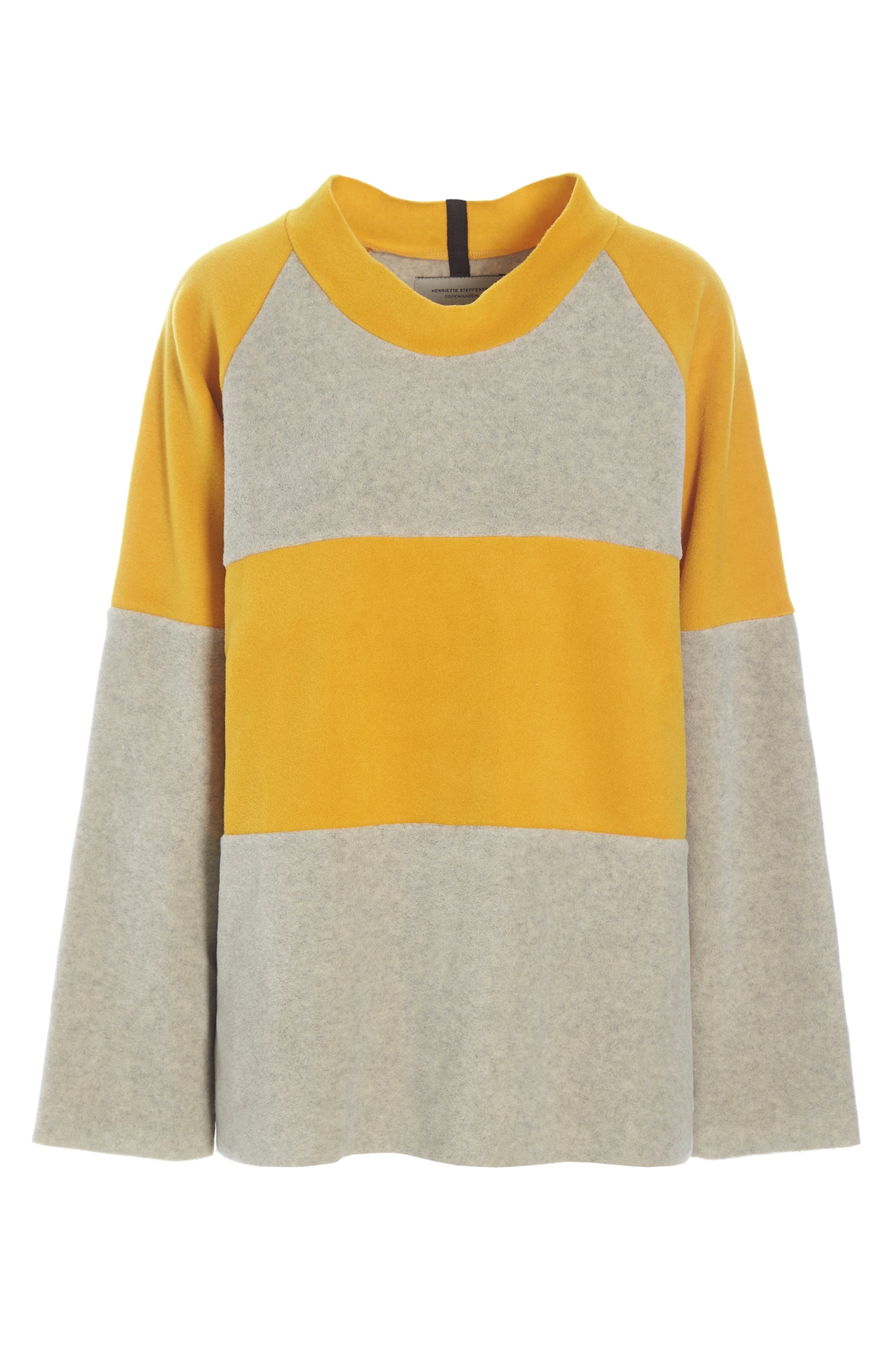 HENRIETTE STEFFENSEN COPENHAGEN SWEATER LOOSE FIT - 1357 BLUSER SAFRAN/SAND 687