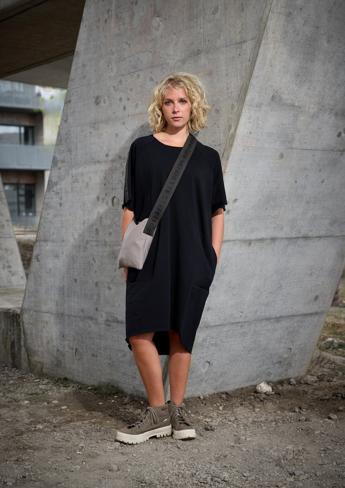 HENRIETTE STEFFENSEN COPENHAGEN SWEAT DRESS - 73002 KJOLER BLACK 900