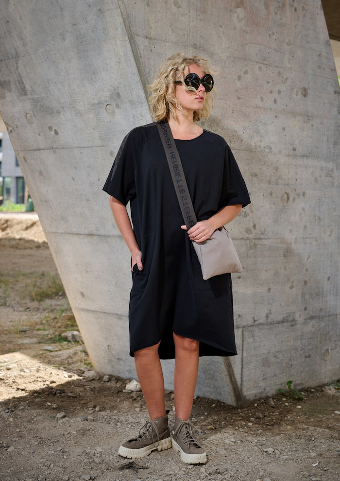 HENRIETTE STEFFENSEN COPENHAGEN SWEAT DRESS - 73002 KJOLER BLACK 900