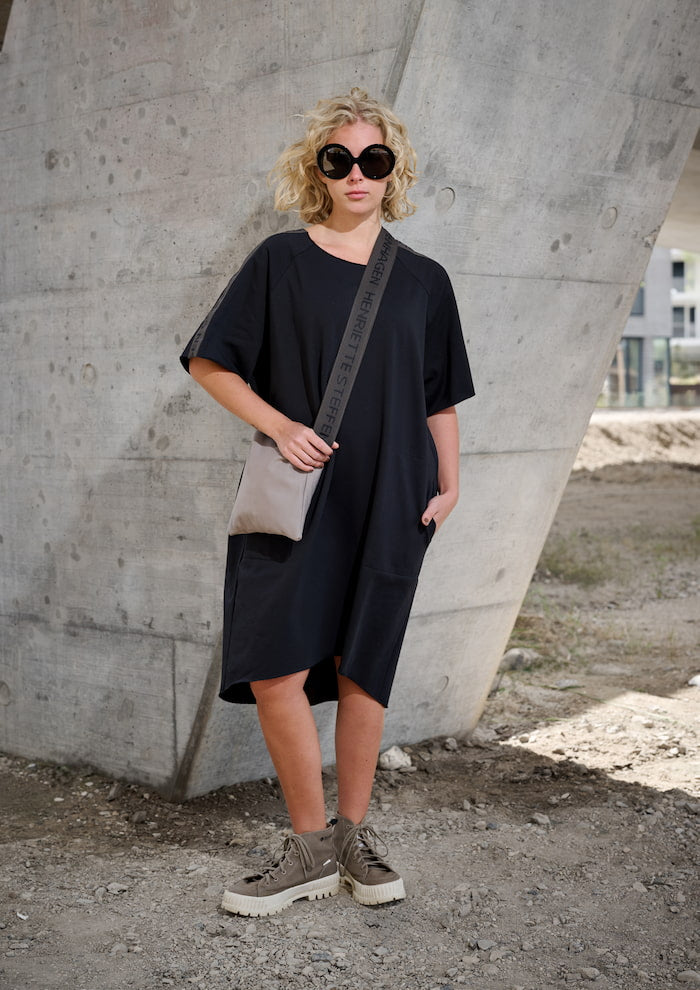 HENRIETTE STEFFENSEN COPENHAGEN SWEAT DRESS - 73002 KJOLER BLACK 900