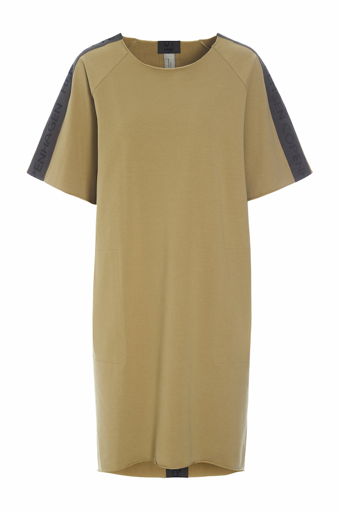HENRIETTE STEFFENSEN COPENHAGEN SWEAT DRESS - 73002 KJOLER OLIVE 655