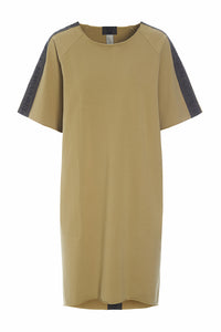 SWEAT DRESS - 73002 - OLIVE