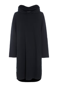 SWEAT DRESS - 73011 - BLACK