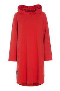 SWEAT DRESS - 73011 - TOMATO