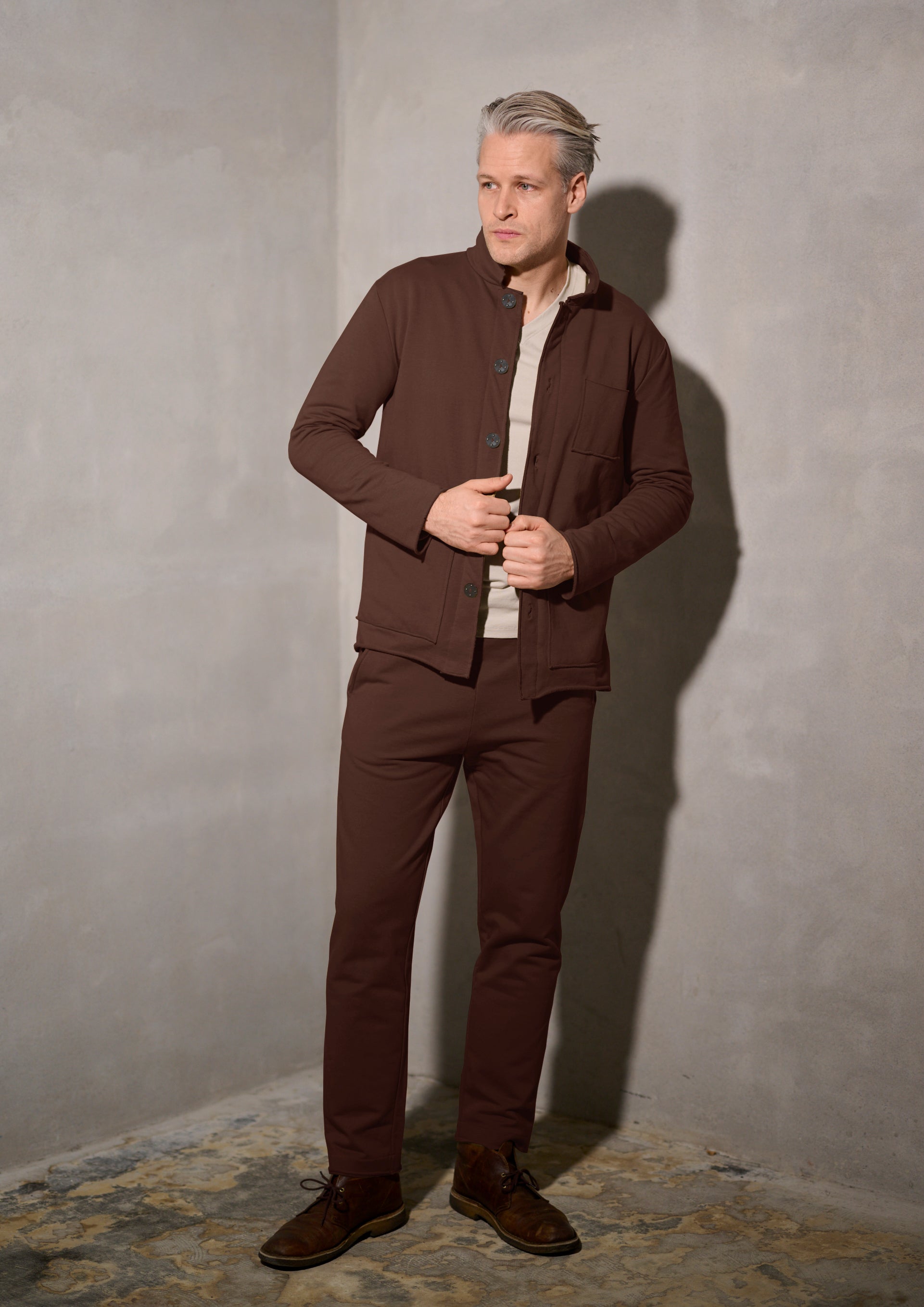 CARL BY STEFFENSEN COPENHAGEN SWEAT PANTS - 1047C JOGGING CHOCOLATE 844
