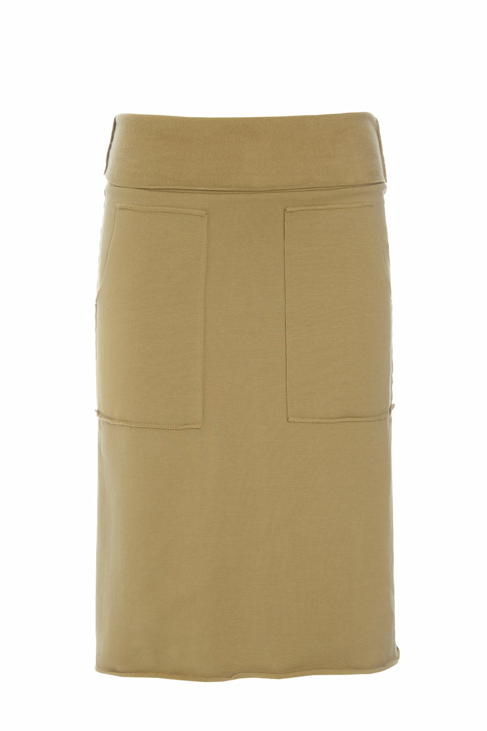 HENRIETTE STEFFENSEN COPENHAGEN SWEAT SKIRT - 73013 NEDERDELE OLIVE 655