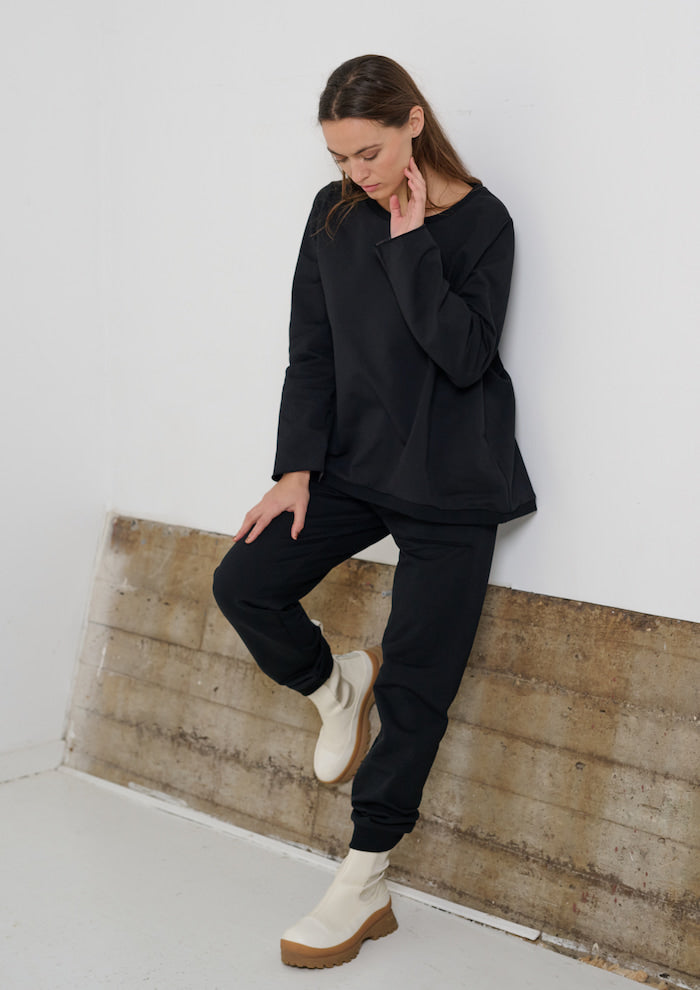 HENRIETTE STEFFENSEN COPENHAGEN SWEAT TROUSERS - 72011 BUKSER BLACK 900