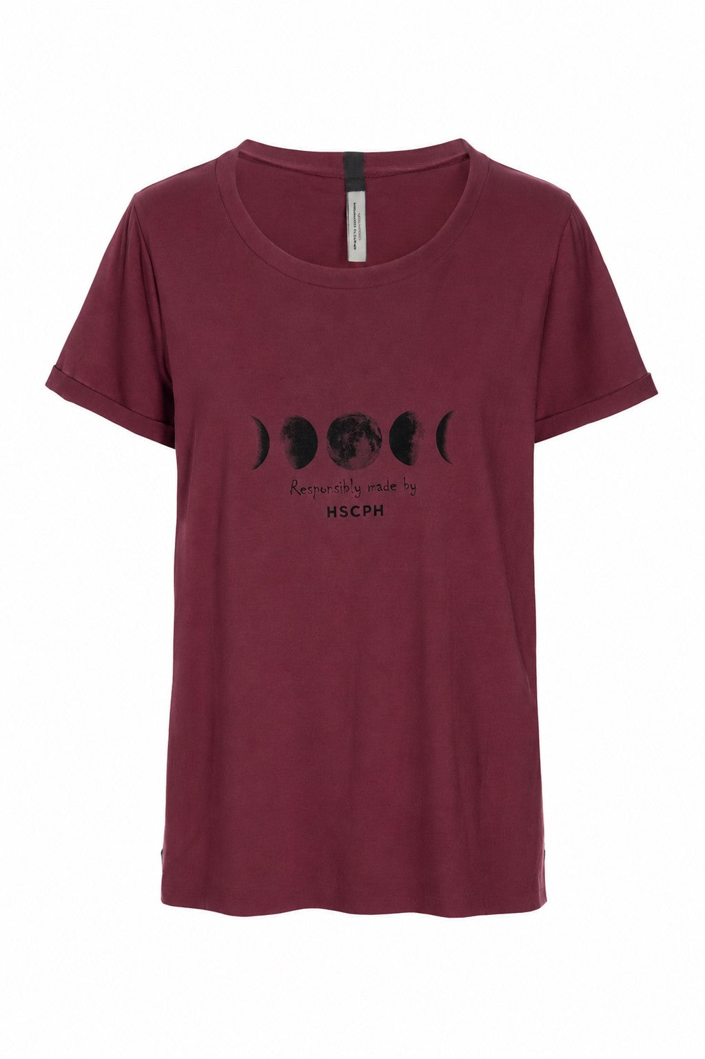 HENRIETTE STEFFENSEN COPENHAGEN T-SHIRT - 96107 MOON T-SHIRTS BORDEAUX 474
