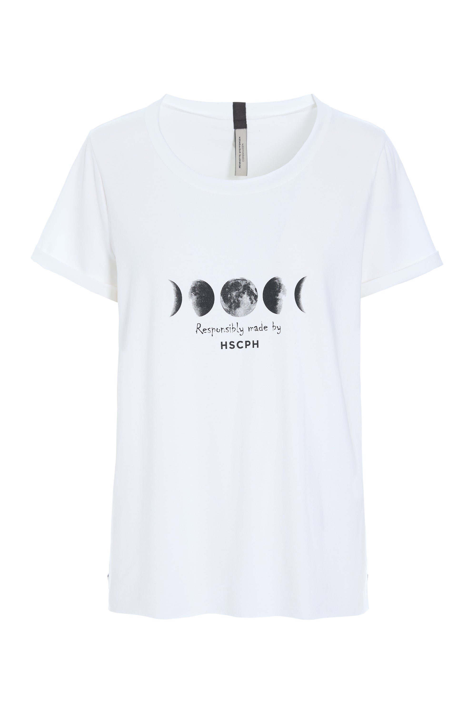 HENRIETTE STEFFENSEN COPENHAGEN T-SHIRT - 96107 MOON T-SHIRTS WHITE 816