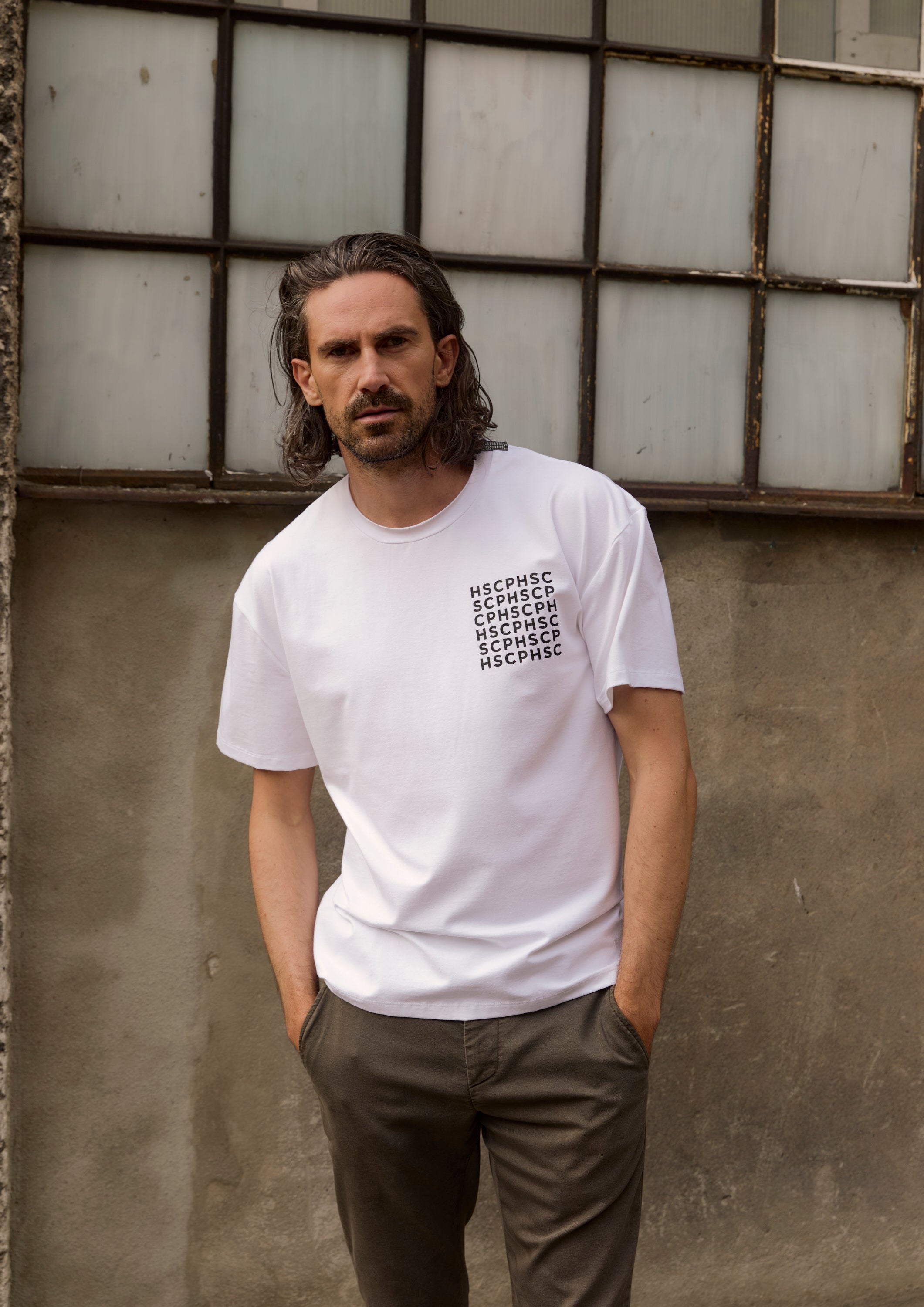 CARL BY STEFFENSEN COPENHAGEN TEE LOOSE FIT - 1042C PRINT T-SHIRTS WHITE 816