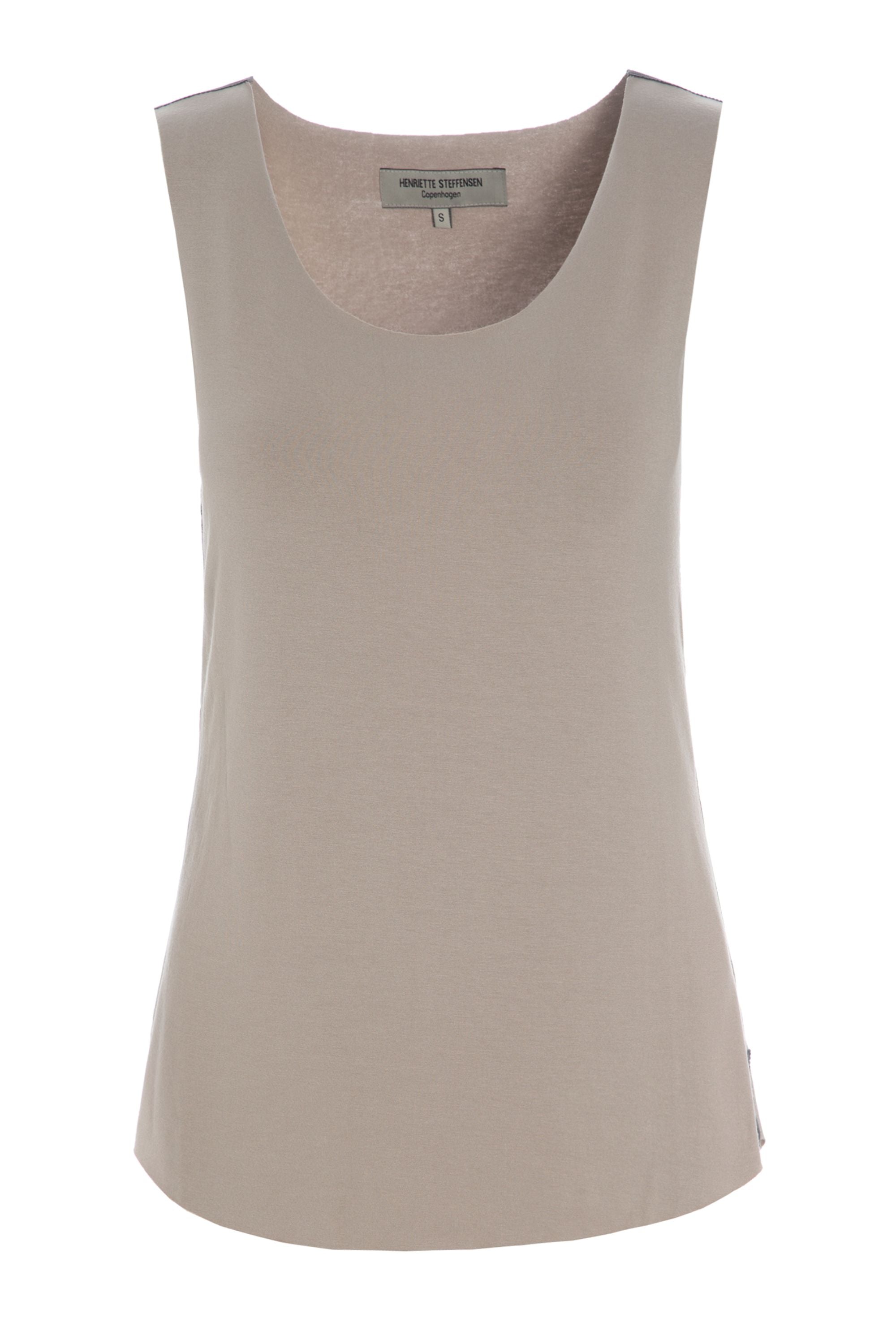 HENRIETTE STEFFENSEN COPENHAGEN TOP - 96041 BLUSER jersey YOGA SAND 805