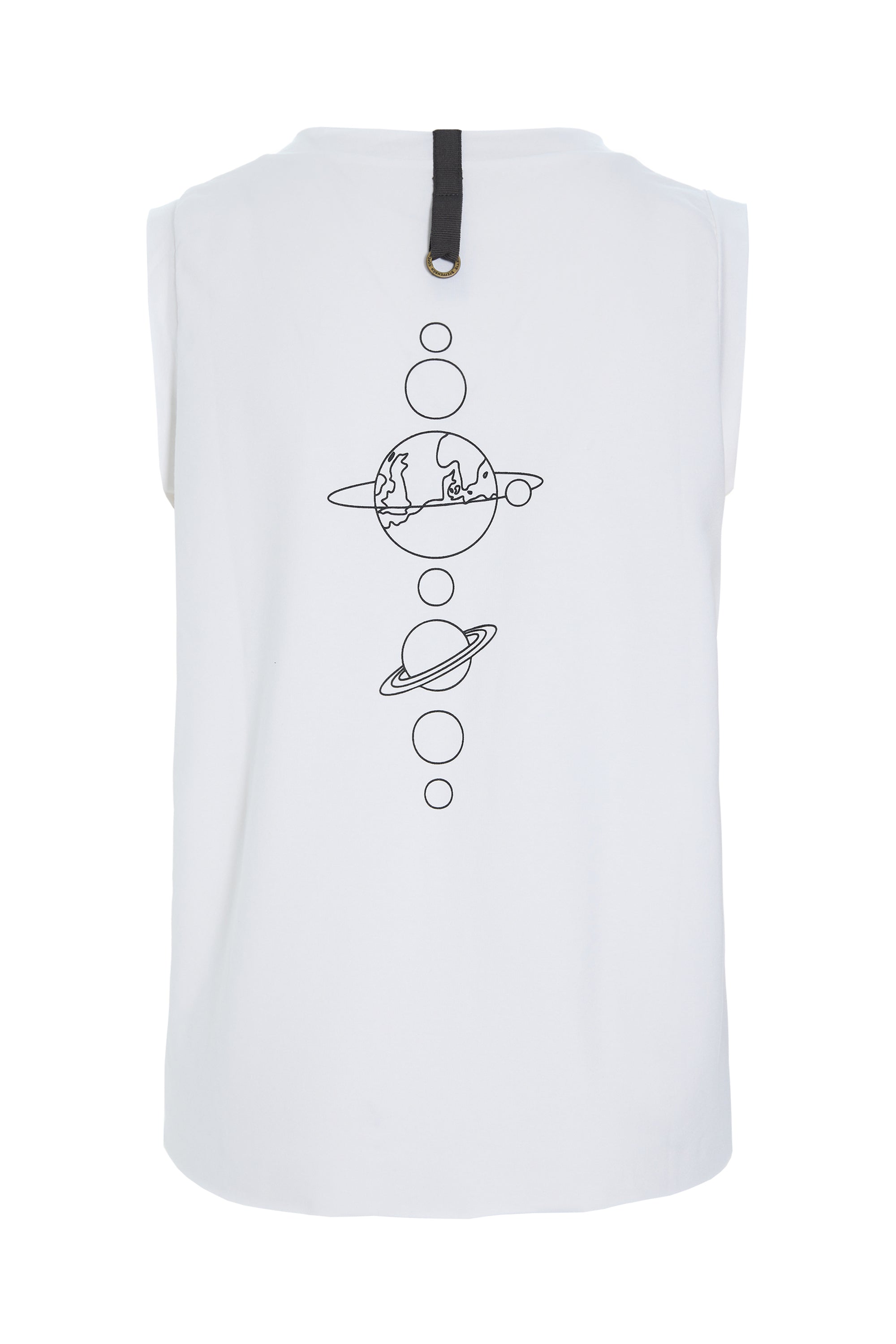 HENRIETTE STEFFENSEN COPENHAGEN TOP V- NECK - 96102 EARTH T-SHIRTS WHITE 816