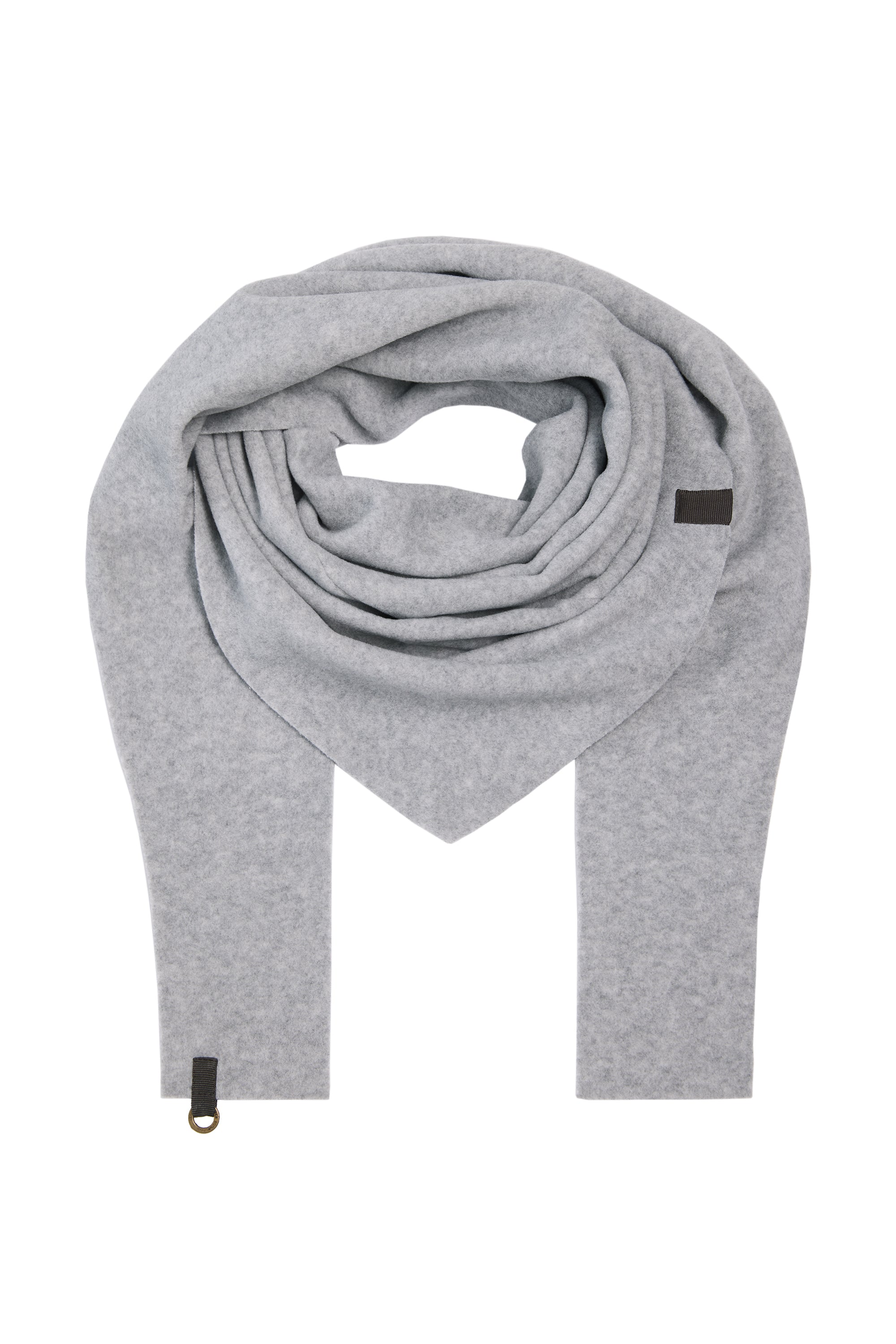 HENRIETTE STEFFENSEN COPENHAGEN TRIANGLE SCARF - 4051 SCARFS LIGHT GREY 876