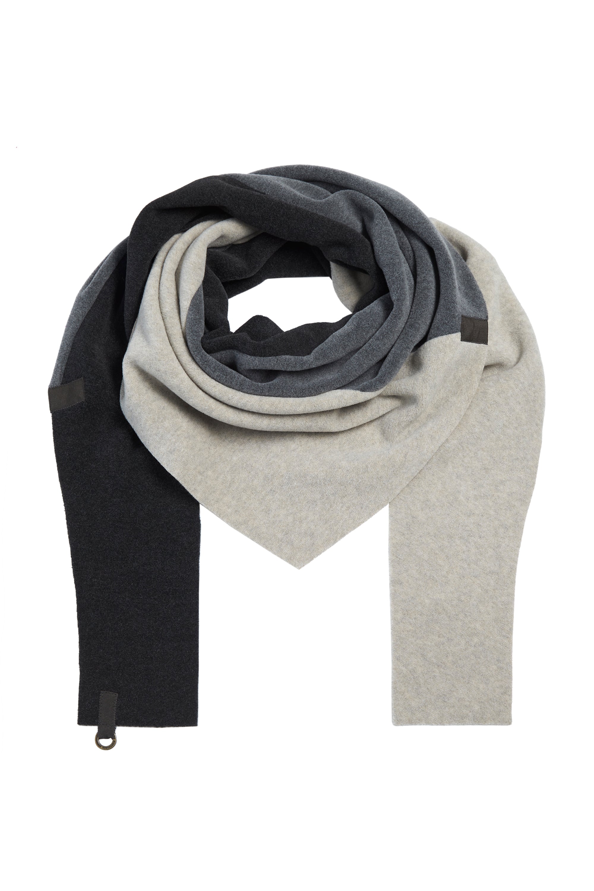 HENRIETTE STEFFENSEN COPENHAGEN TRIANGLE SCARF NO WASTE - 4078 NW SCARFS GREY/SAND 644