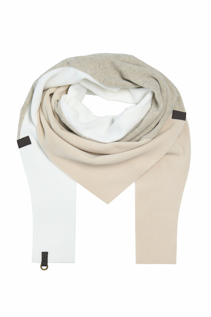 HENRIETTE STEFFENSEN COPENHAGEN TRIANGLE SCARF NO WASTE - 4078 NW SCARFS KIT/OW/SAND 466