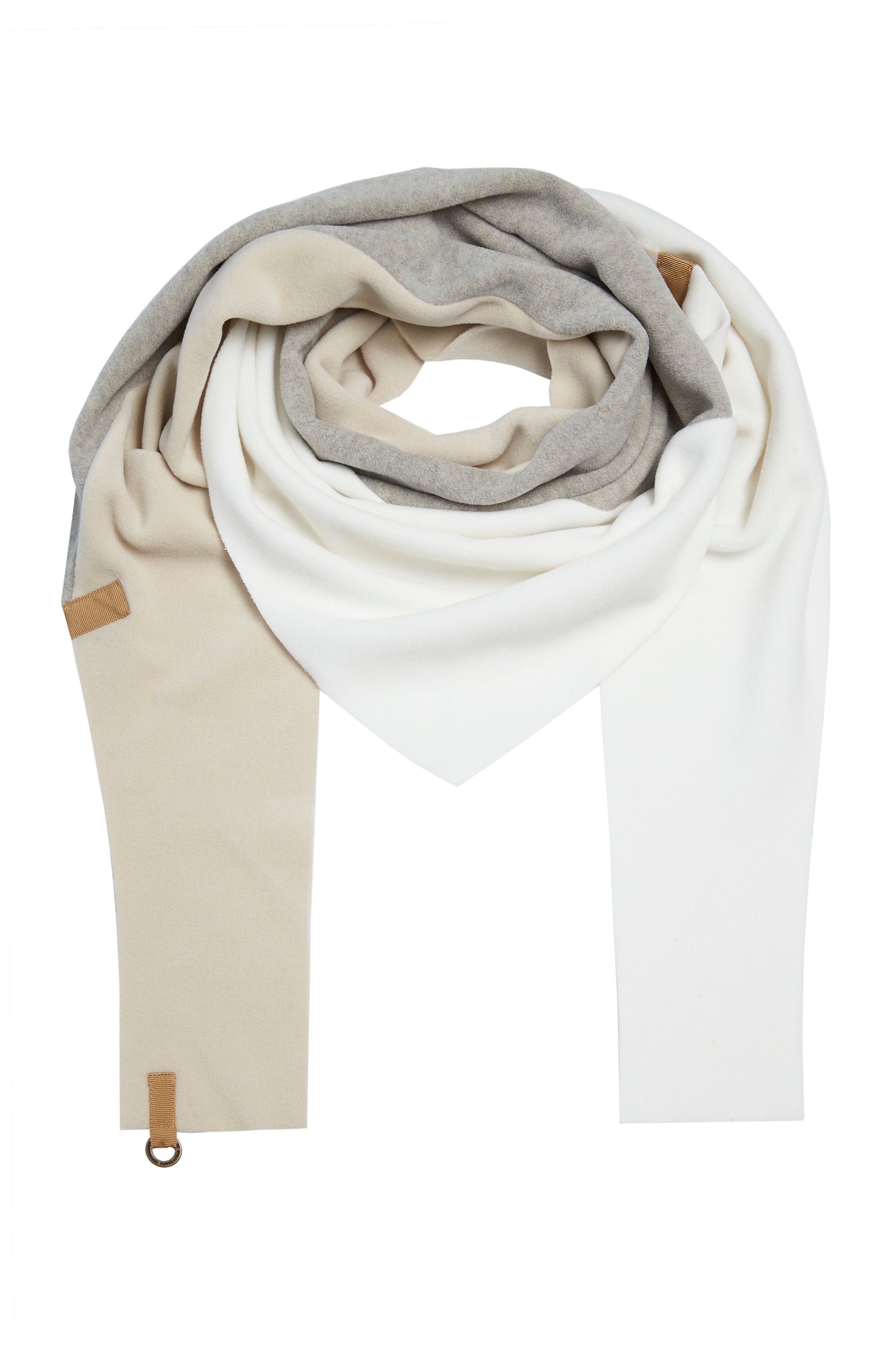 HENRIETTE STEFFENSEN COPENHAGEN TRIANGLE SCARF NO WASTE - 4078 NW SCARFS KIT/SAND/OFF WHITE 439