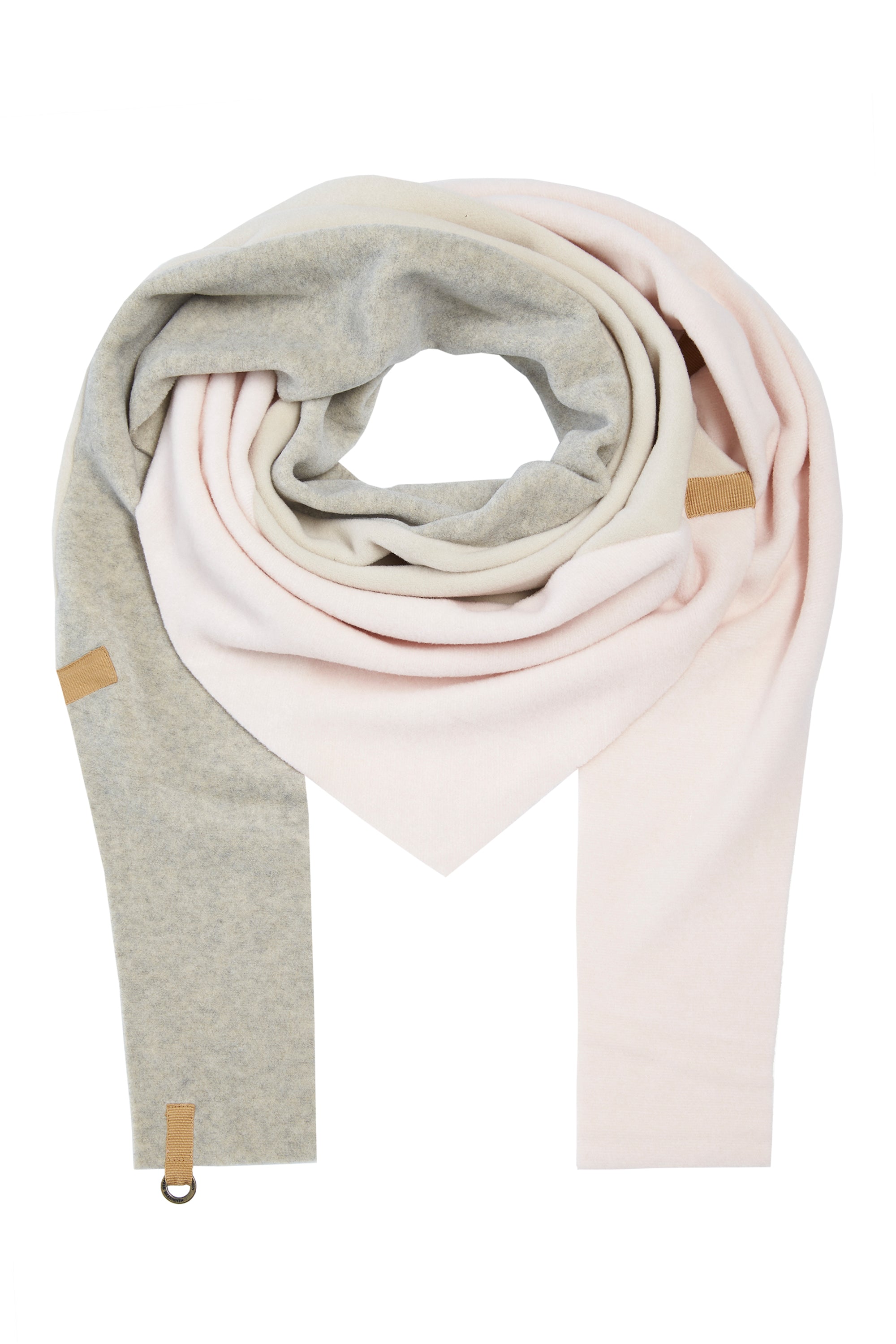 HENRIETTE STEFFENSEN COPENHAGEN TRIANGLE SCARF NO WASTE - 4078 NW SCARFS KIT/SOFT ROSE/SAND 556