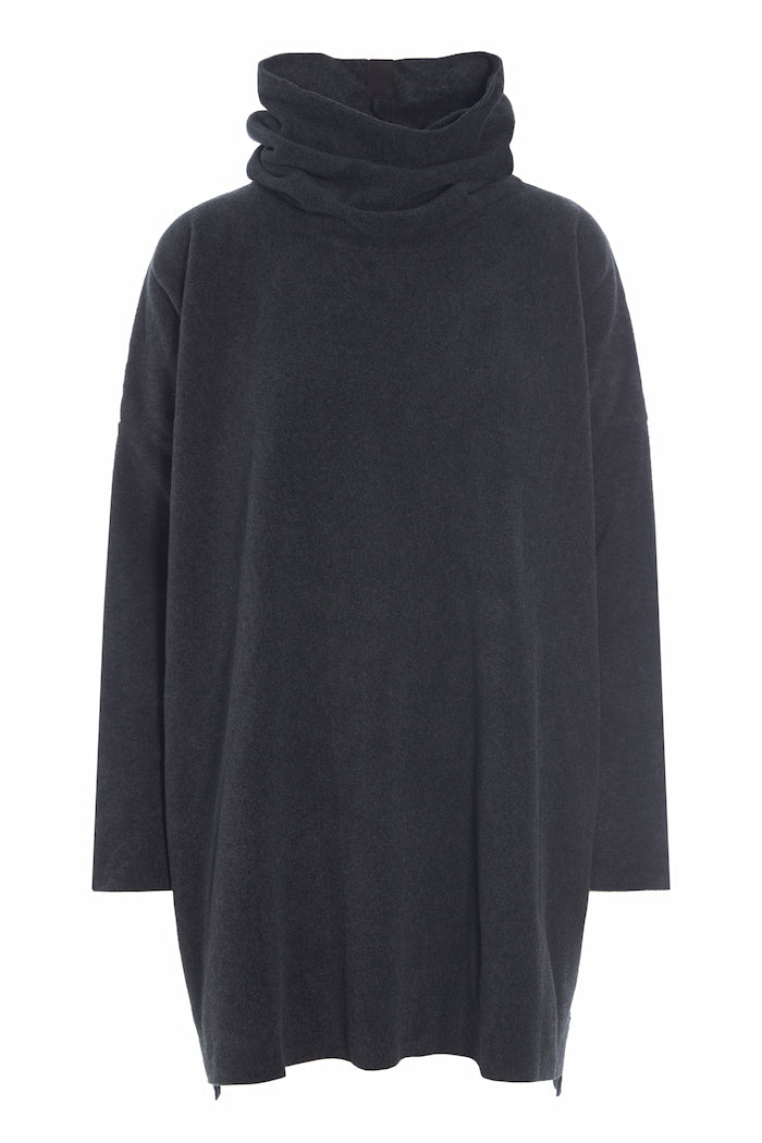 HENRIETTE STEFFENSEN COPENHAGEN TUNIC WITH HIGH NECK - 1288 TUNICS SOFT BLACK 914