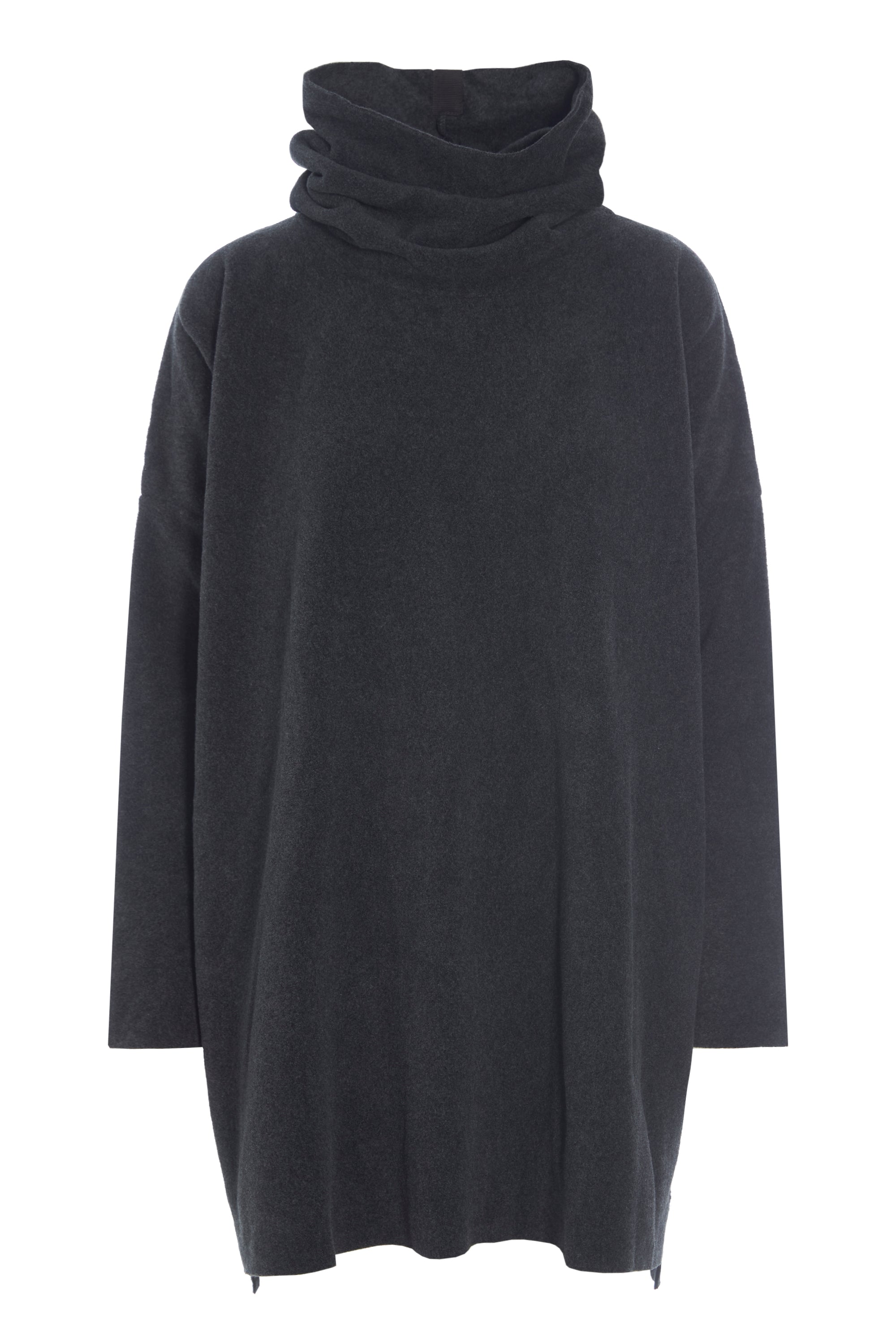 Henriette Steffensen Copenhagen Fleece Cardigan Sweater Long Gray Oeko-Tex  XS