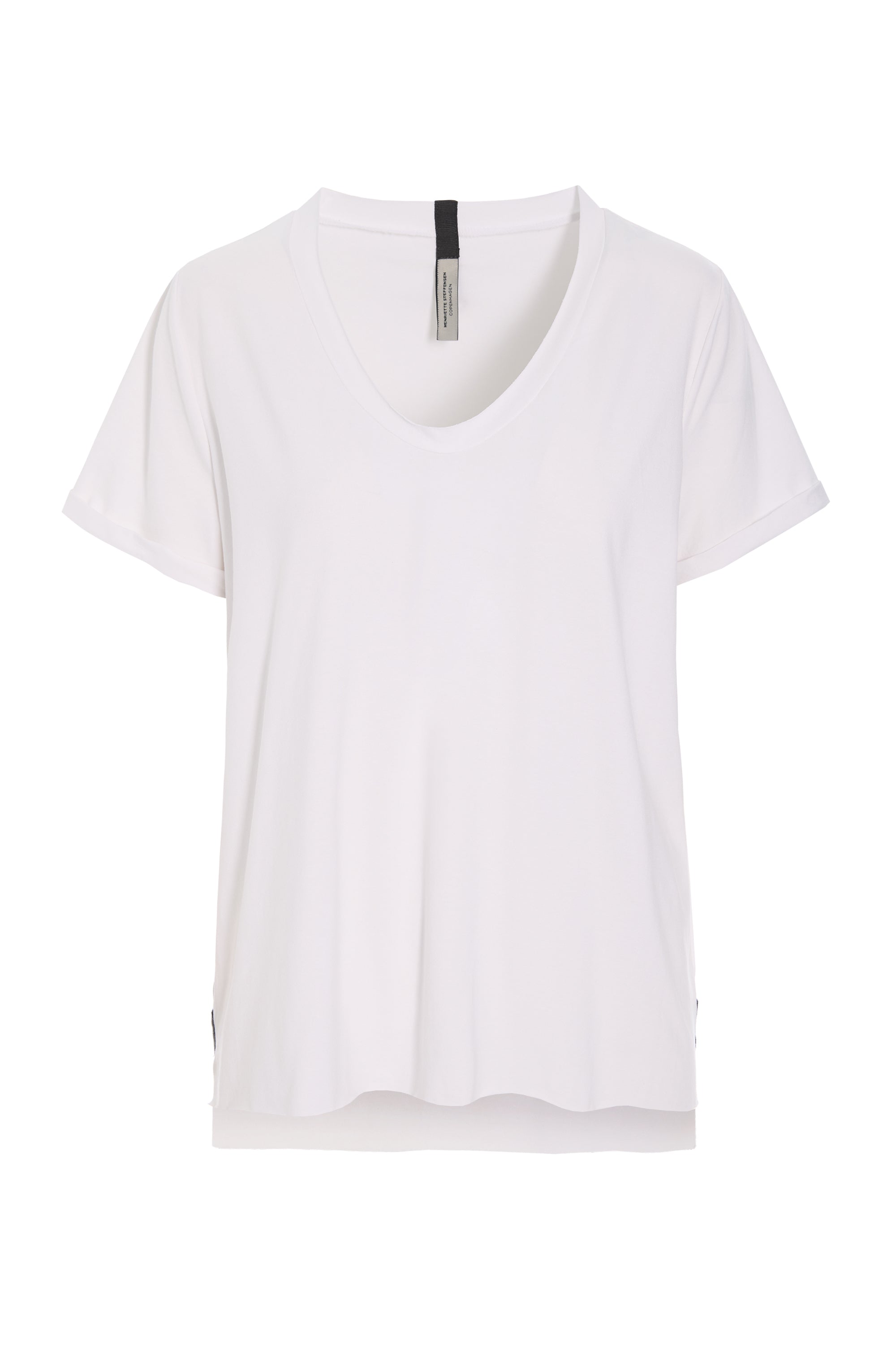 HENRIETTE STEFFENSEN COPENHAGEN V-NECK TEE - 96105 T-SHIRTS WHITE 816