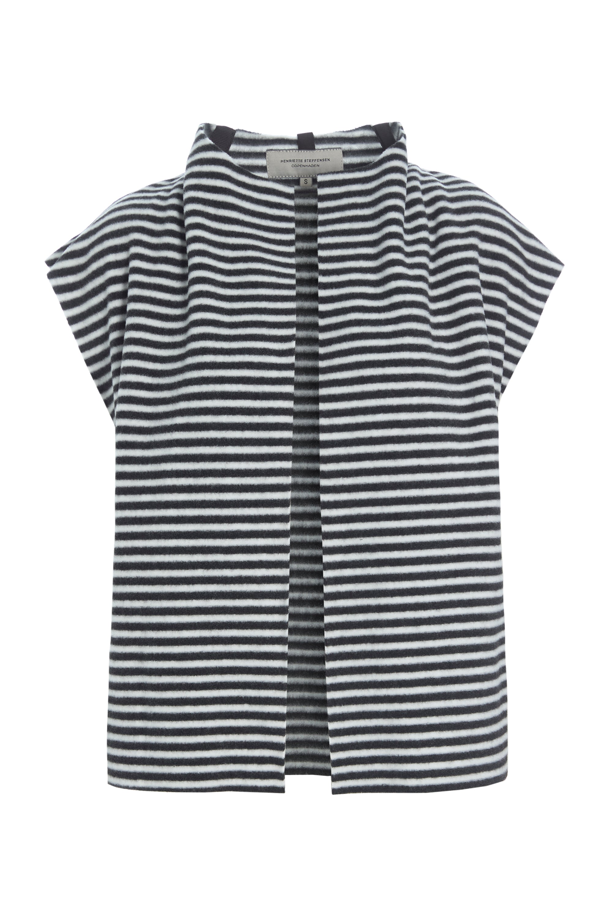 HENRIETTE STEFFENSEN COPENHAGEN VEST - 7156 VESTS STRIPES B&W 673