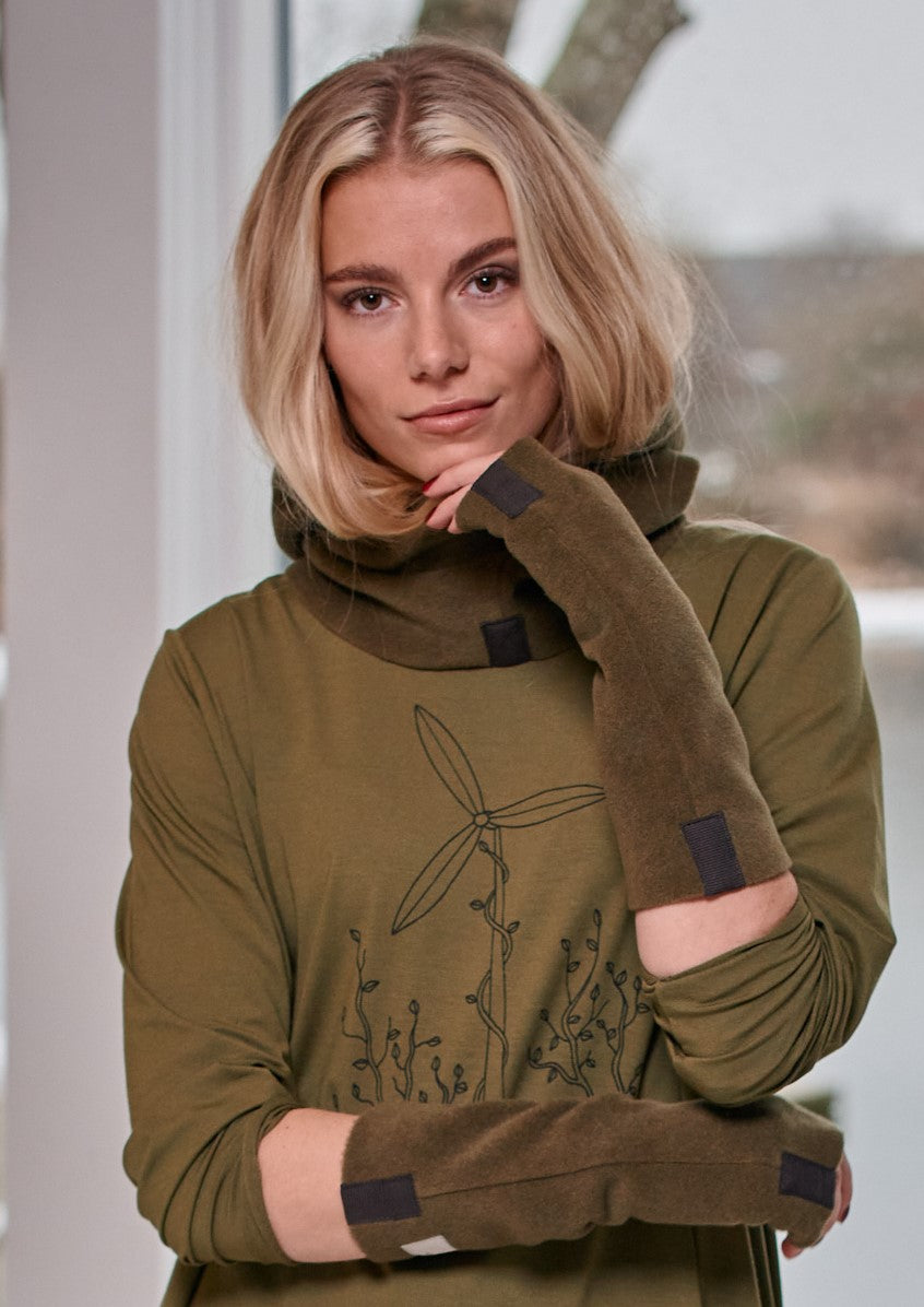 HENRIETTE STEFFENSEN COPENHAGEN WRIST WARMERS - 6022 WRIST WARMERS MOSS 611