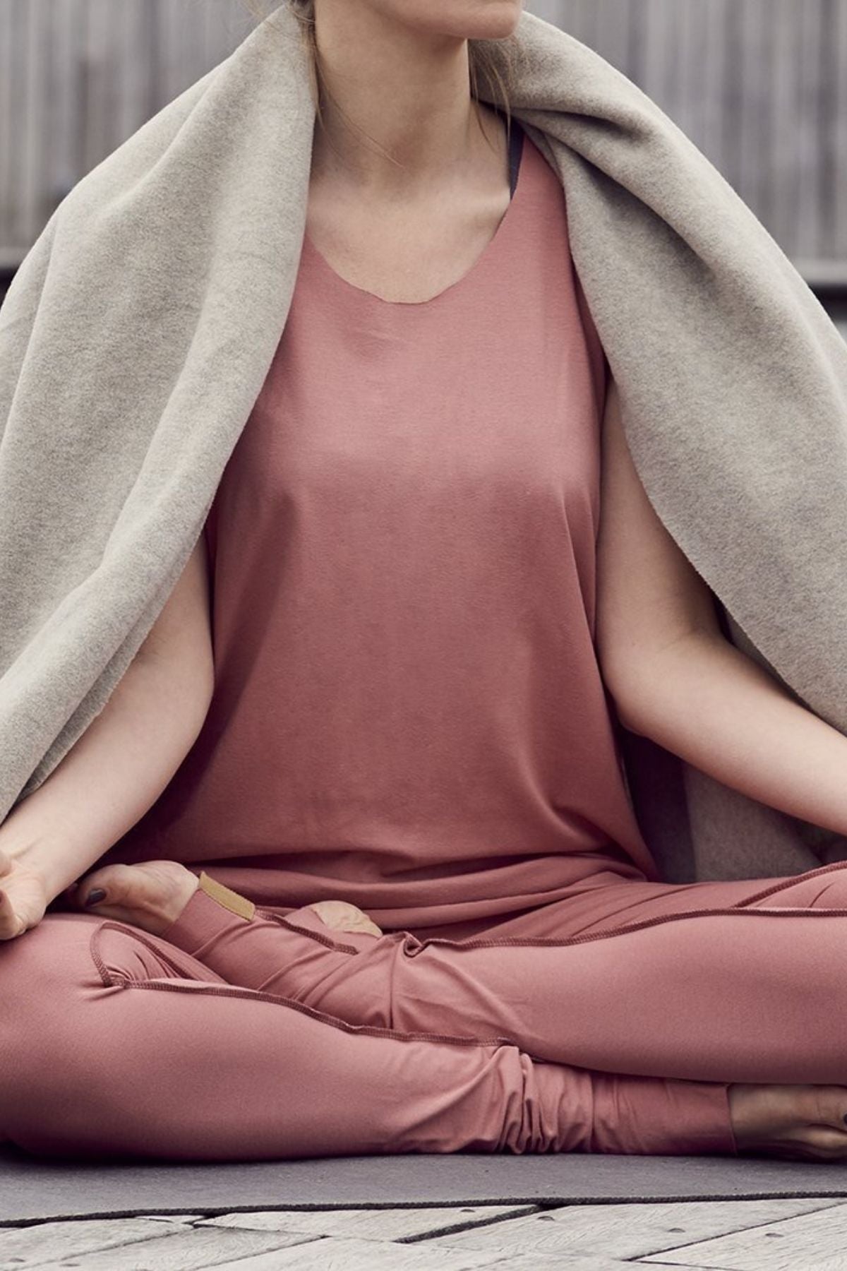 HENRIETTE STEFFENSEN COPENHAGEN YOGA PANTS - 99002 BUKSER OLD ROSE 404
