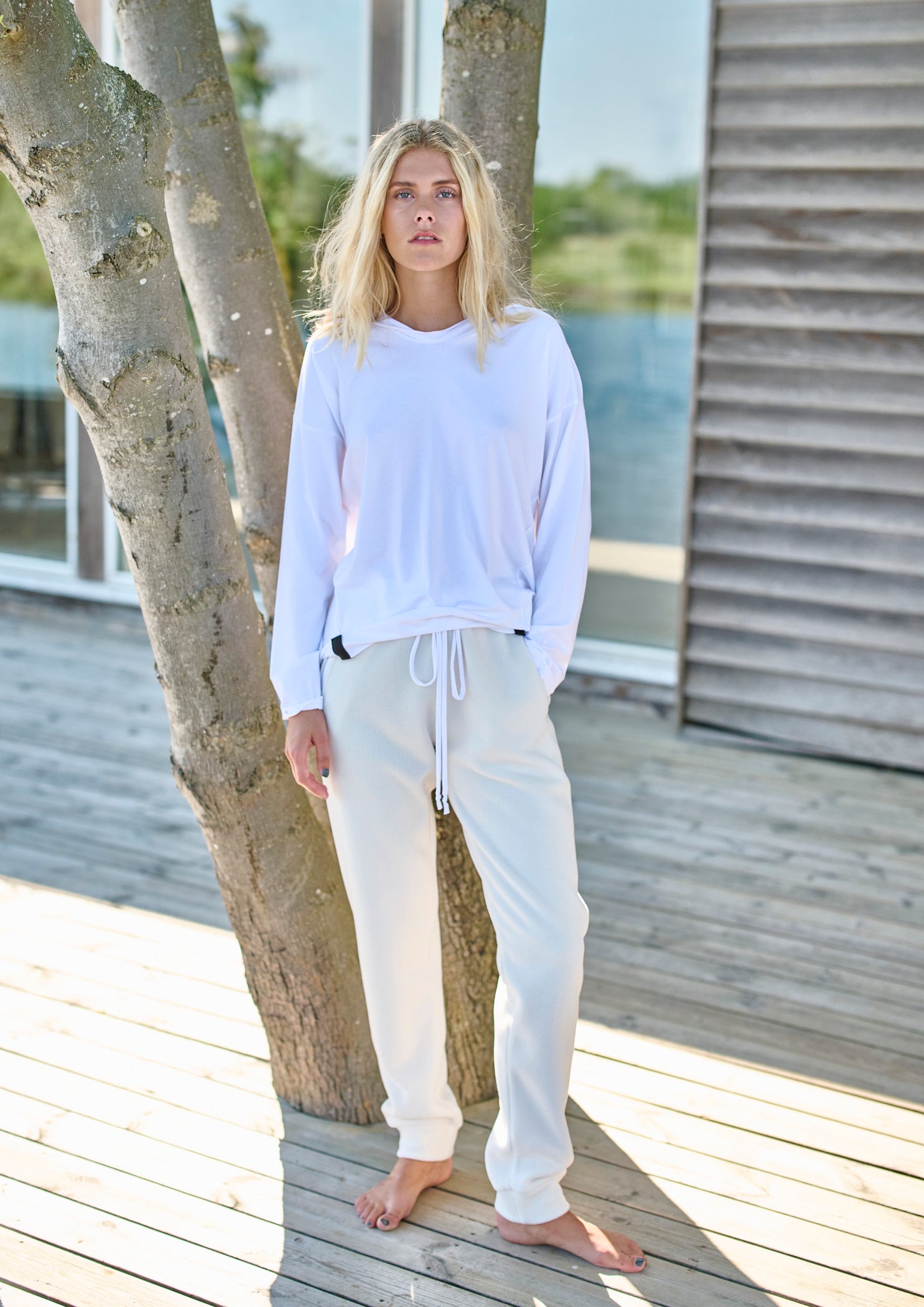 HENRIETTE STEFFENSEN COPENHAGEN JOGGING PANTS - 2110 BUKSER OFF WHITE 802