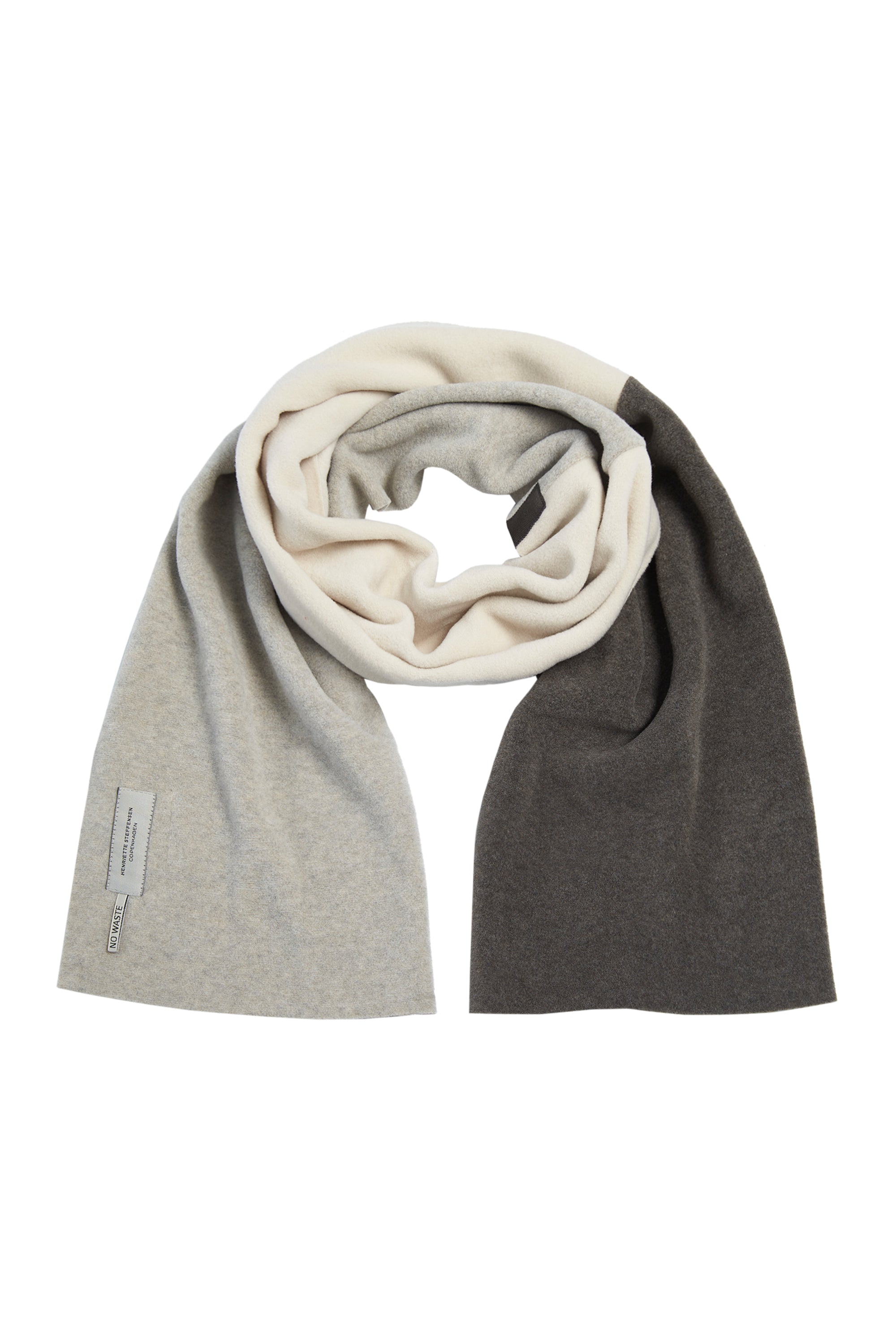 HENRIETTE STEFFENSEN COPENHAGEN NO WASTE SCARF - 4063NW SCARFS BARK/KIT/SAND 645