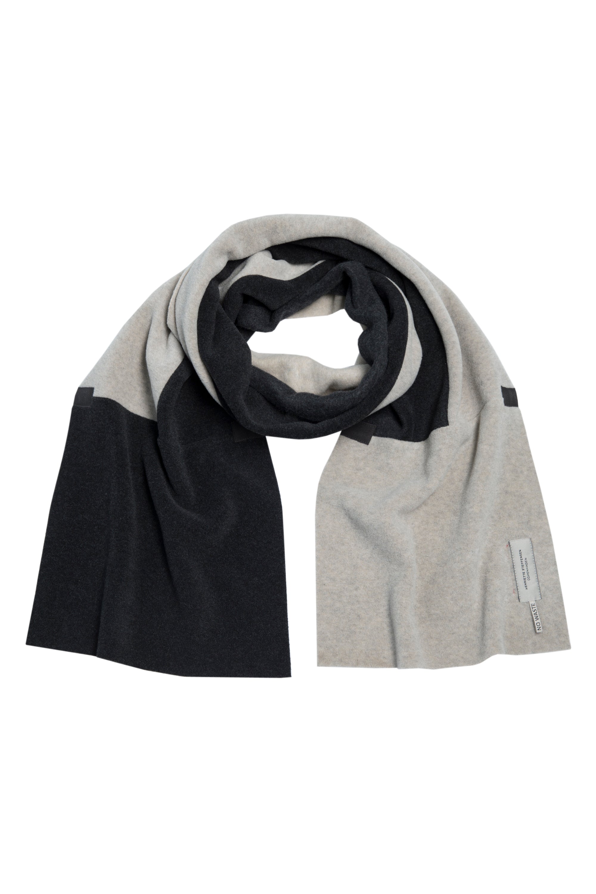 HENRIETTE STEFFENSEN COPENHAGEN SCARF NO WASTE - 4103 SCARFS SAND/SOFT BLACK 813