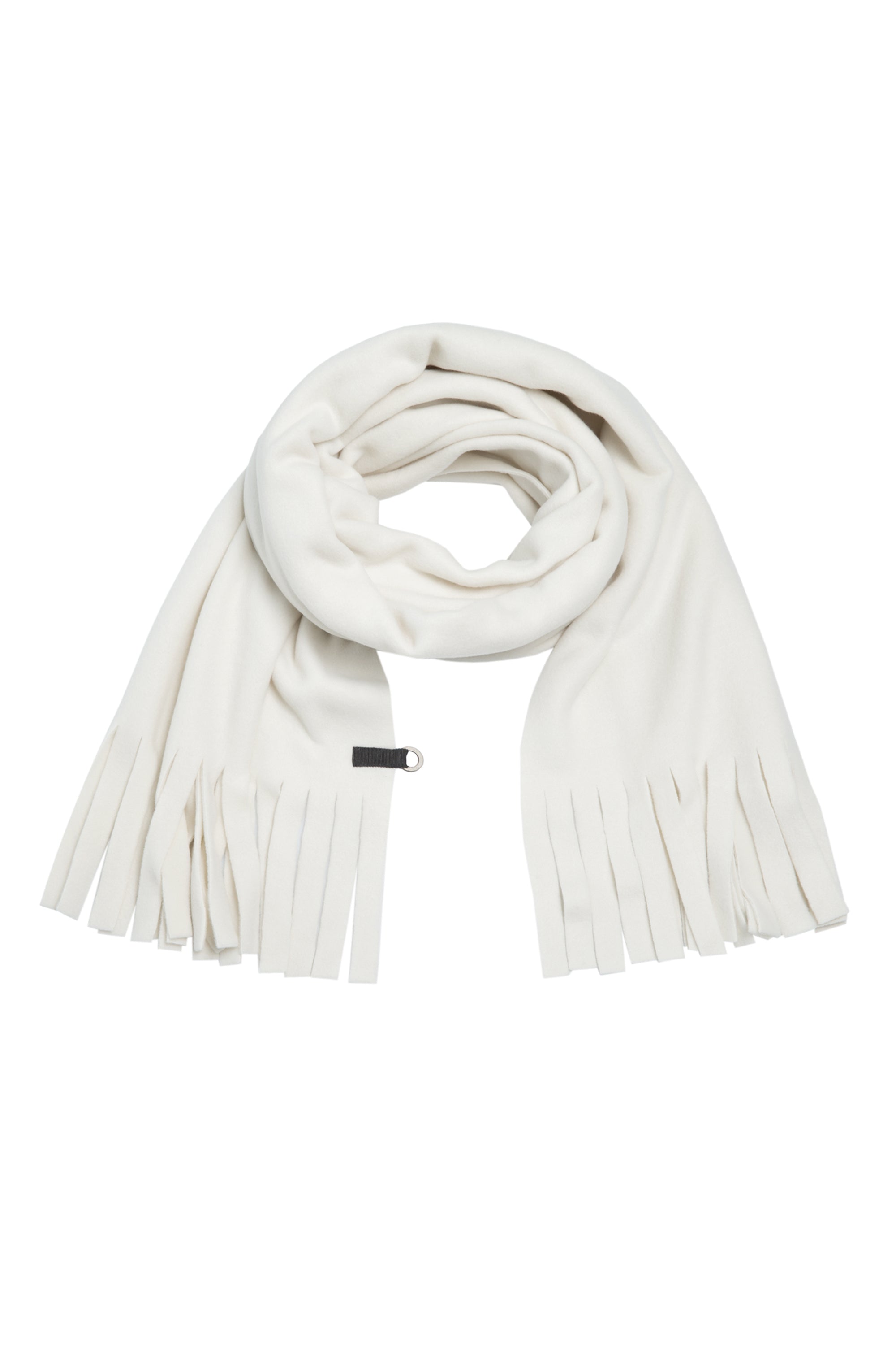 HENRIETTE STEFFENSEN COPENHAGEN SCARF WITH FRINGES - 4077 SCARFS OFF WHITE 802