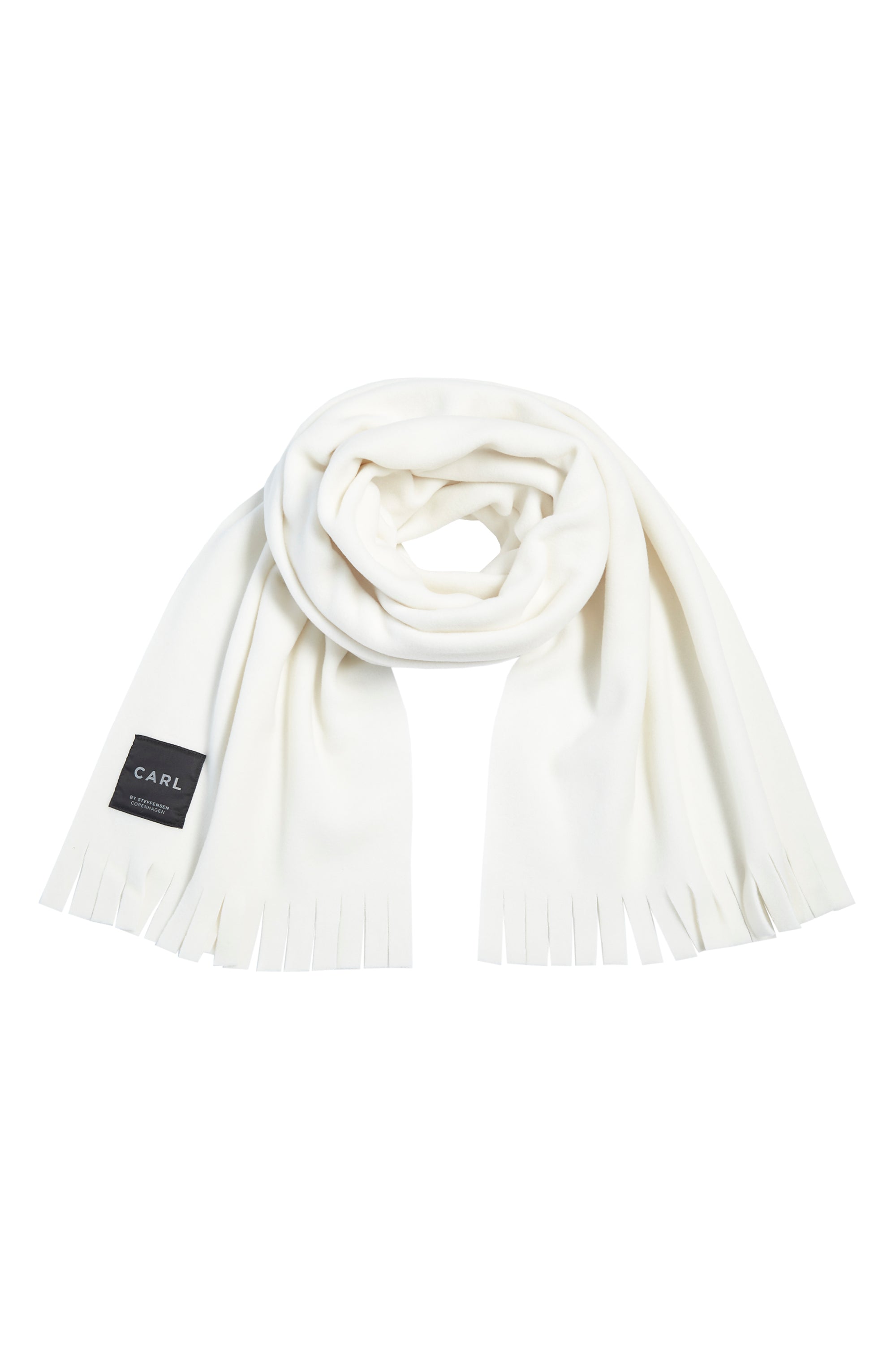 CARL BY STEFFENSEN COPENHAGEN SCARF W/ FRINGES - 1006C SCARFS OFF WHITE 802