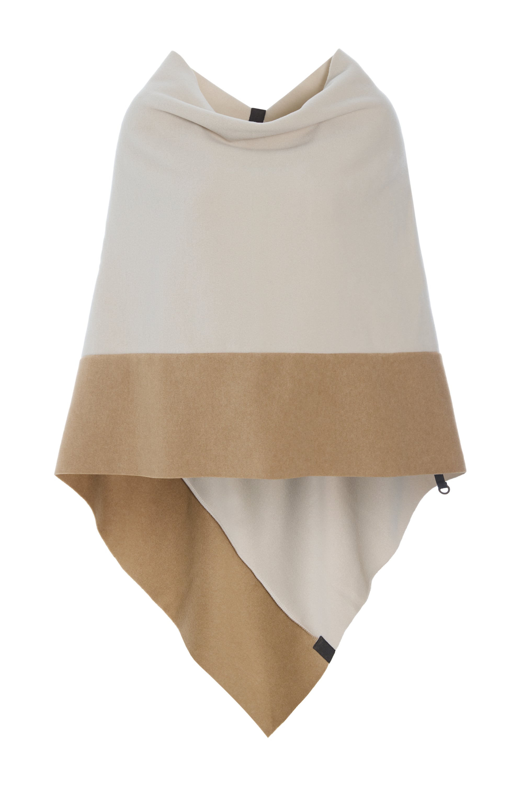 HENRIETTE STEFFENSEN COPENHAGEN 2 COLORED PONCHO - 4068 PONCHOS KIT/CAMEL 122