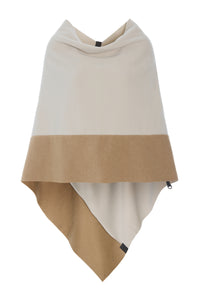 2 COLORED PONCHO - 4068 - KIT/CAMEL
