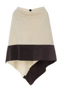 2 COLORED PONCHO - 4068 - KIT/CHOKOLATE