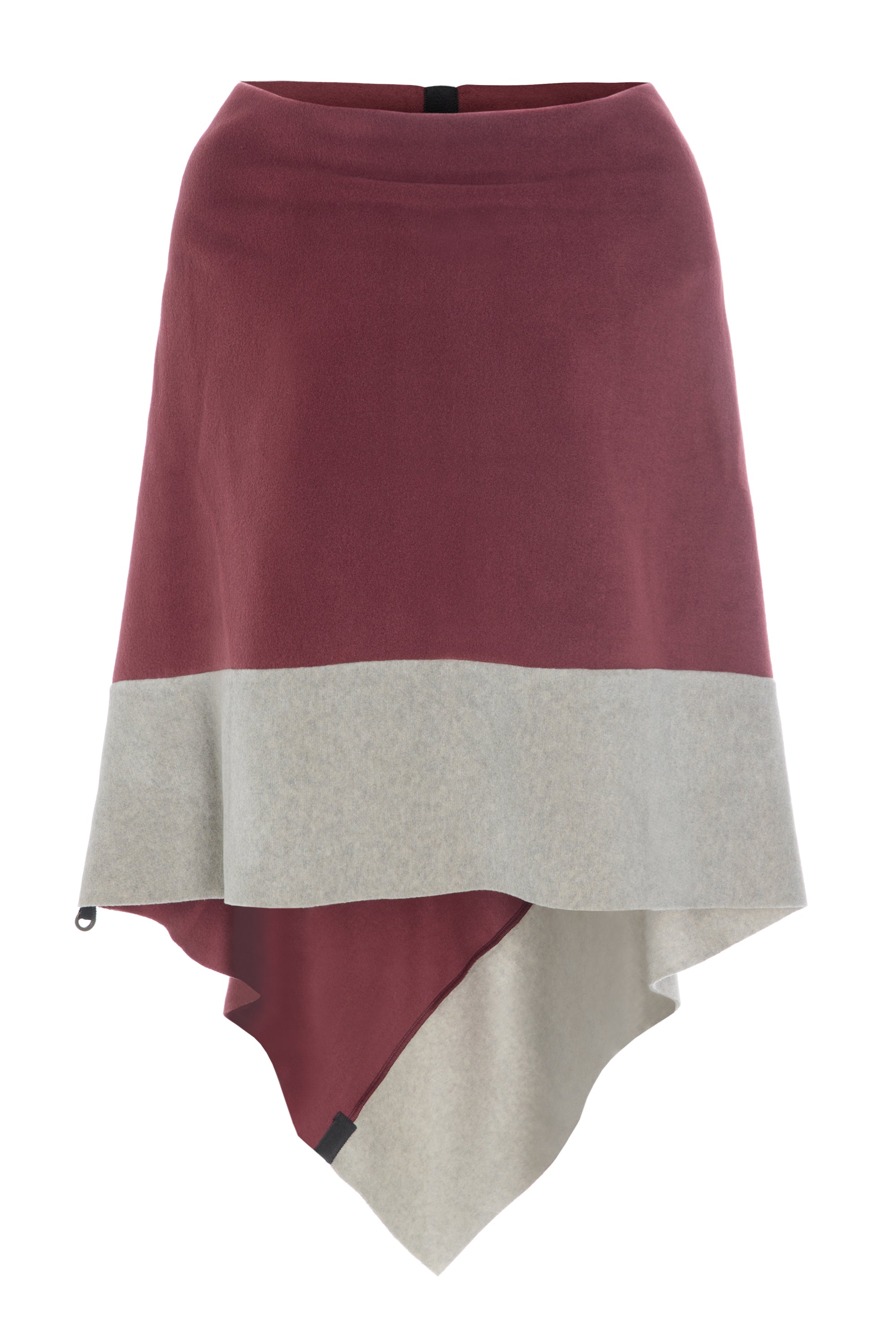 HENRIETTE STEFFENSEN COPENHAGEN 2 COLORED PONCHO - 4068 PONCHOS WINE/SAND 410
