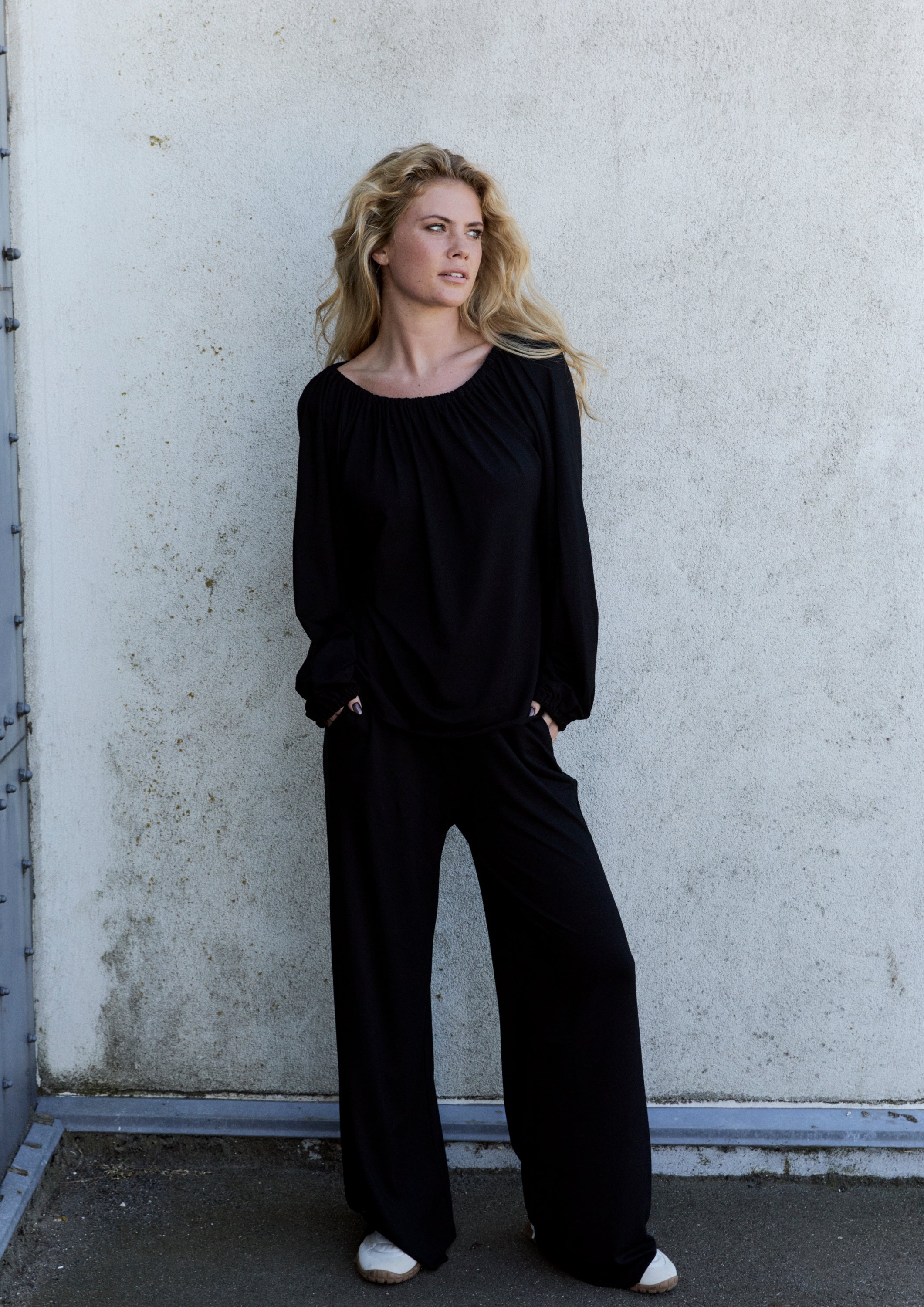 HENRIETTE STEFFENSEN COPENHAGEN ALL DAY BLOUSE - 96104 BLUSER BLACK 900