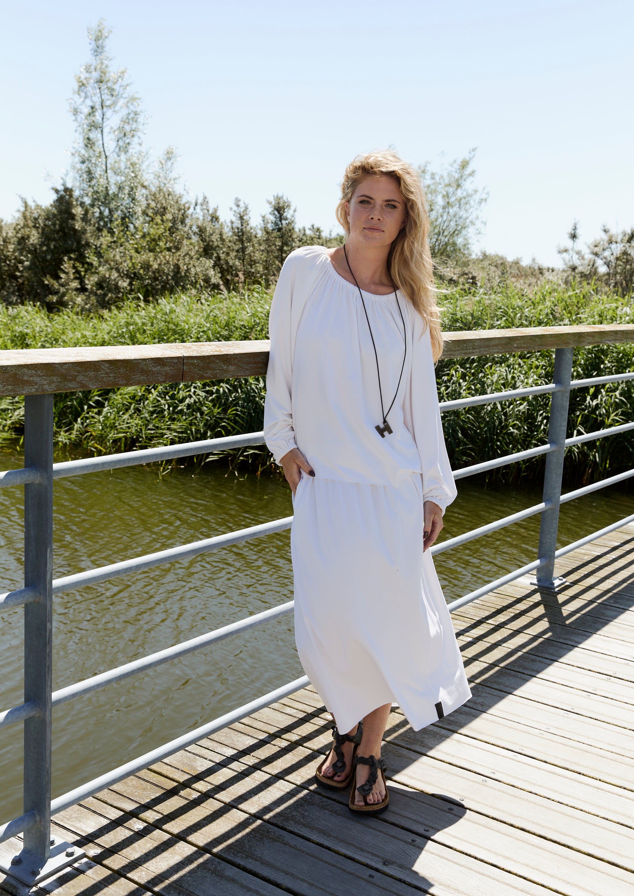 HENRIETTE STEFFENSEN COPENHAGEN ALL DAY BLOUSE - 96104 BLUSER WHITE 816